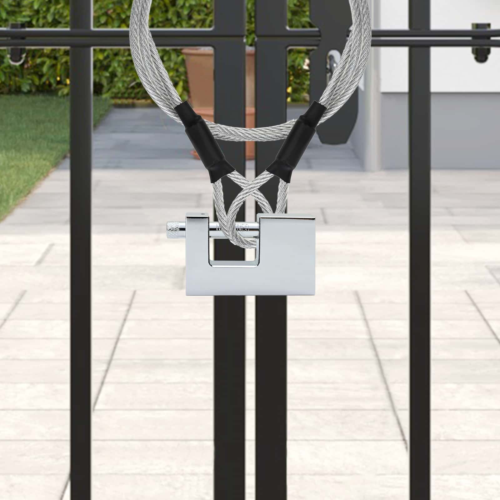 Hangslot 6 pcs Zilver Staal