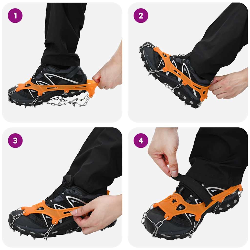 IJs-klemmen voor schoenen Oranje M – afbeelding 9