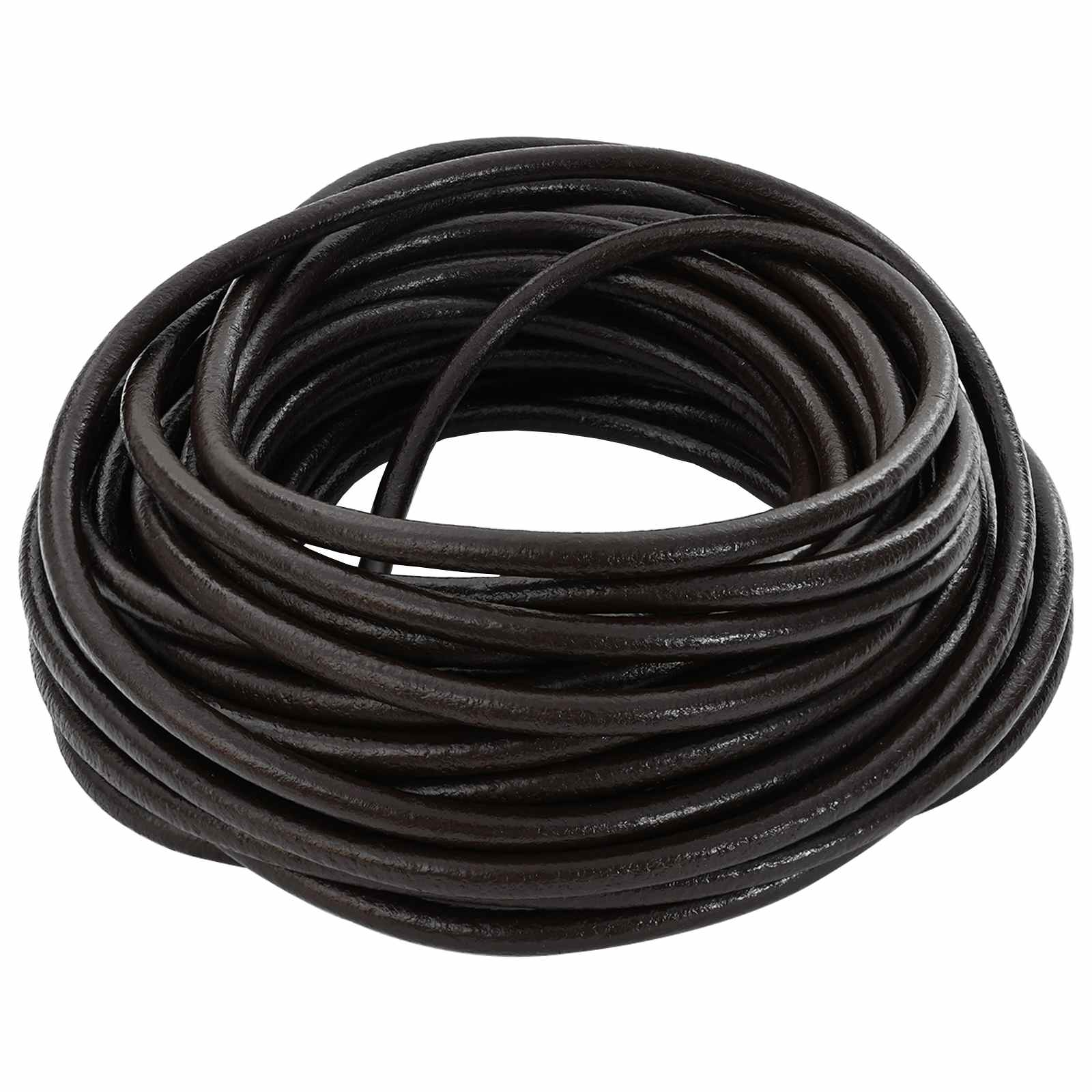 Leren Koord Donkerbruin Ø4 mm x 50 m Leer