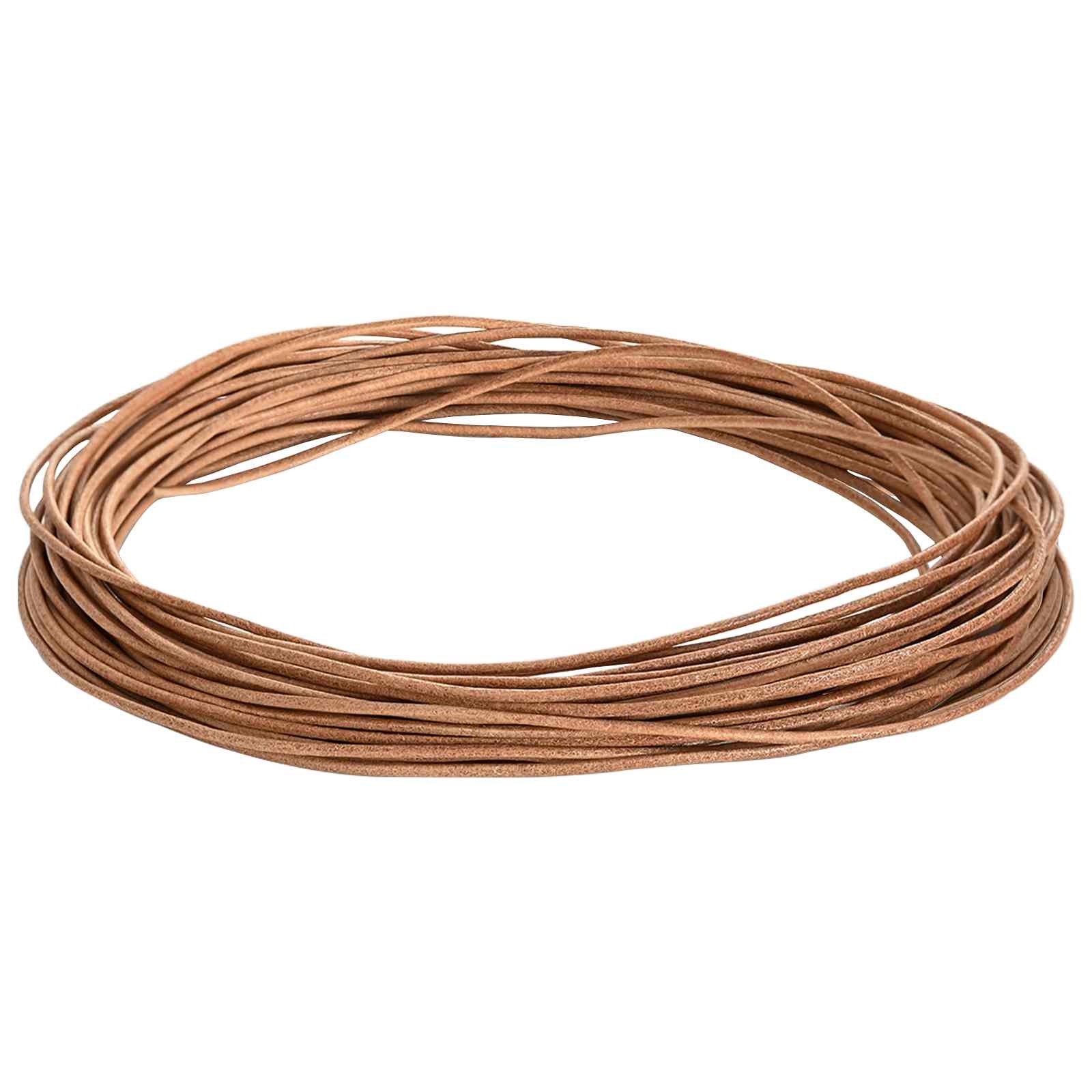 Leren Koord Bruin Ø2 mm x 5 m Leer