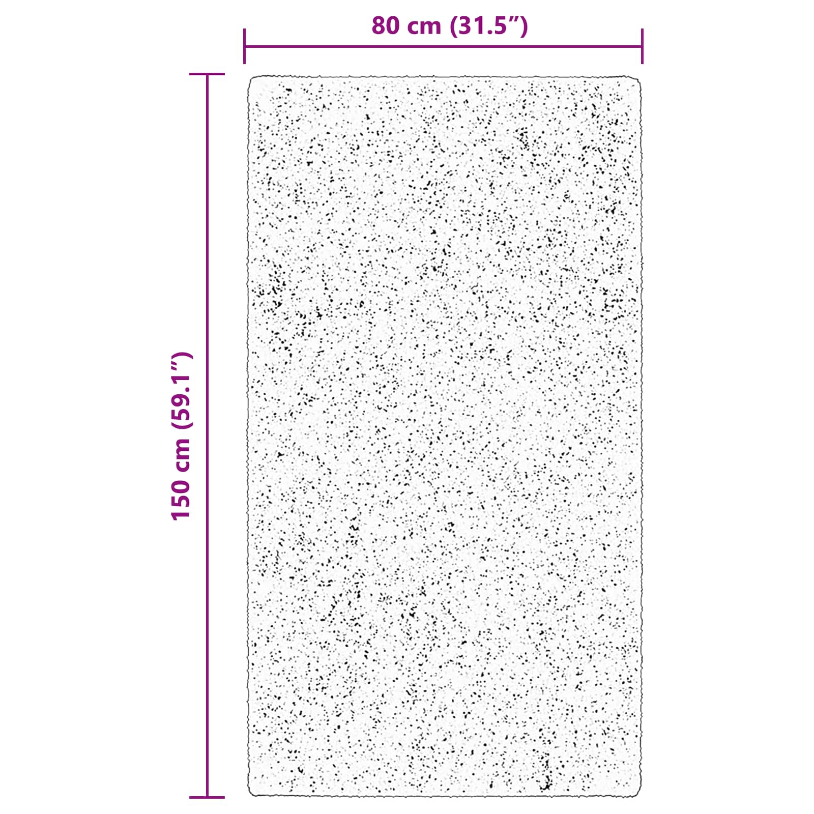 Medium pile zachte en wasbare tapijt HUARTE Bruin 150 x 80 cm – afbeelding 10
