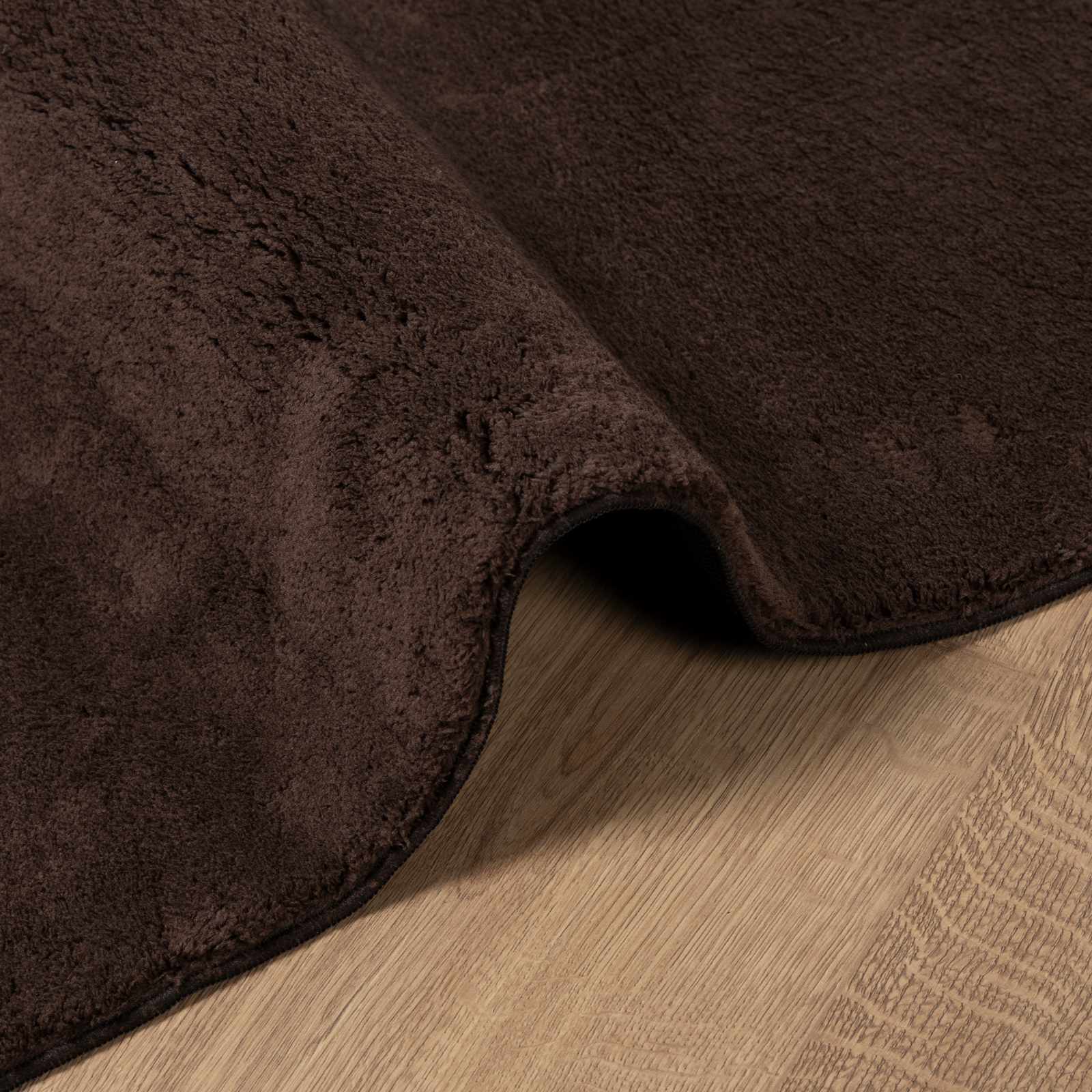 Medium pile zachte en wasbare tapijt HUARTE Bruin 150 x 80 cm – afbeelding 6