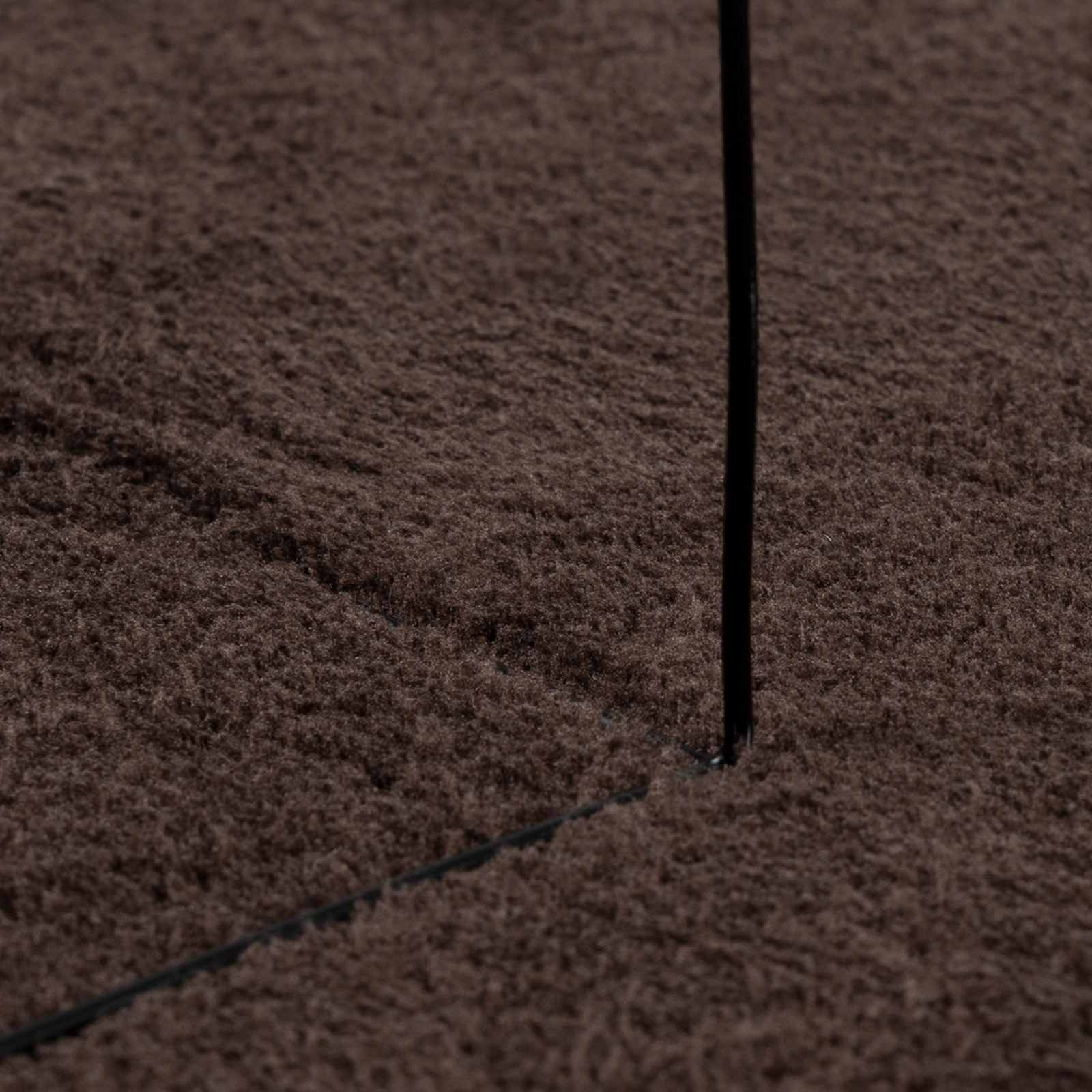 Medium pile zachte en wasbare tapijt HUARTE Bruin Ø 200 CM – afbeelding 5