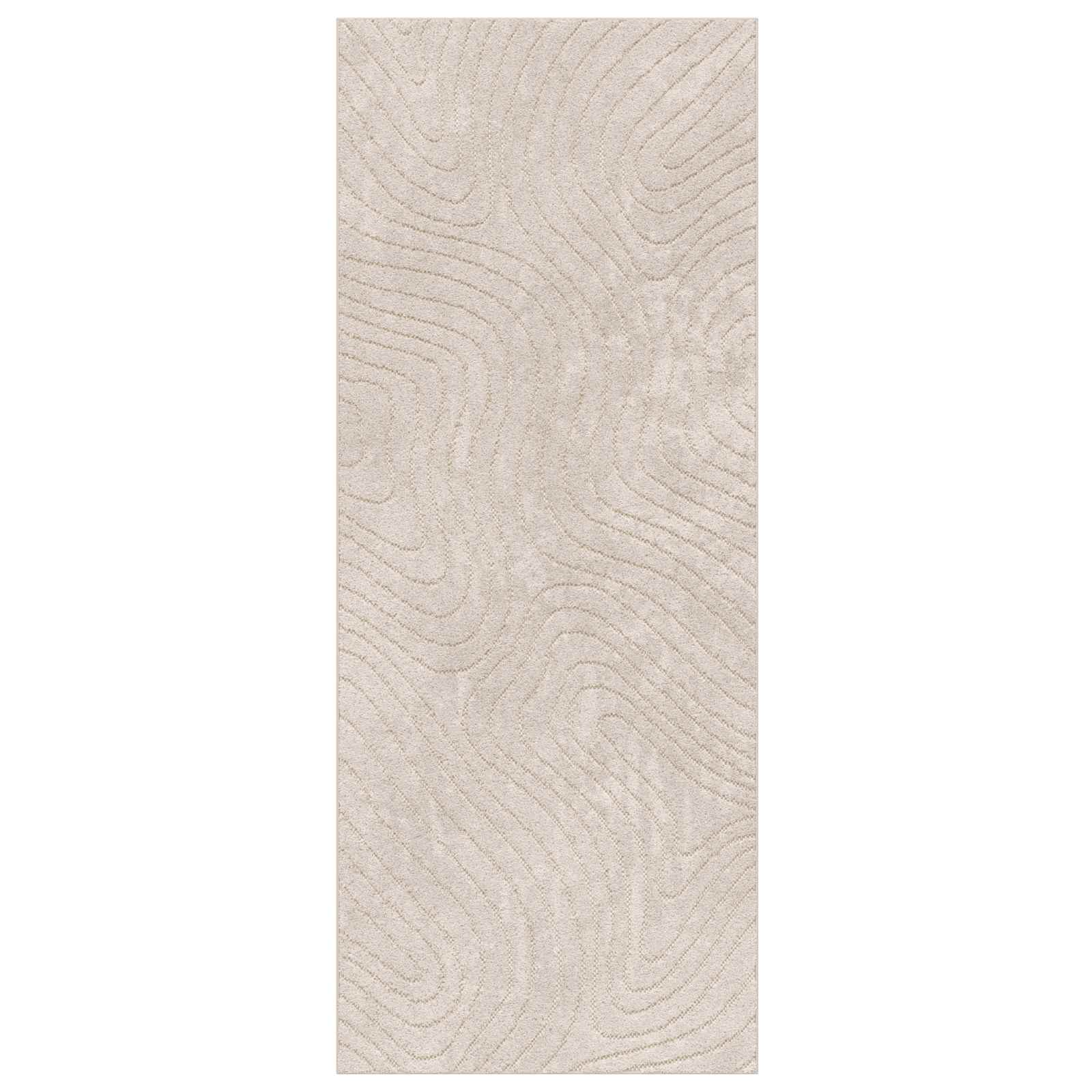 Vloerkleden Rechthoekig PALMERAS Beige 80 x 150 cm Polyester – afbeelding 2