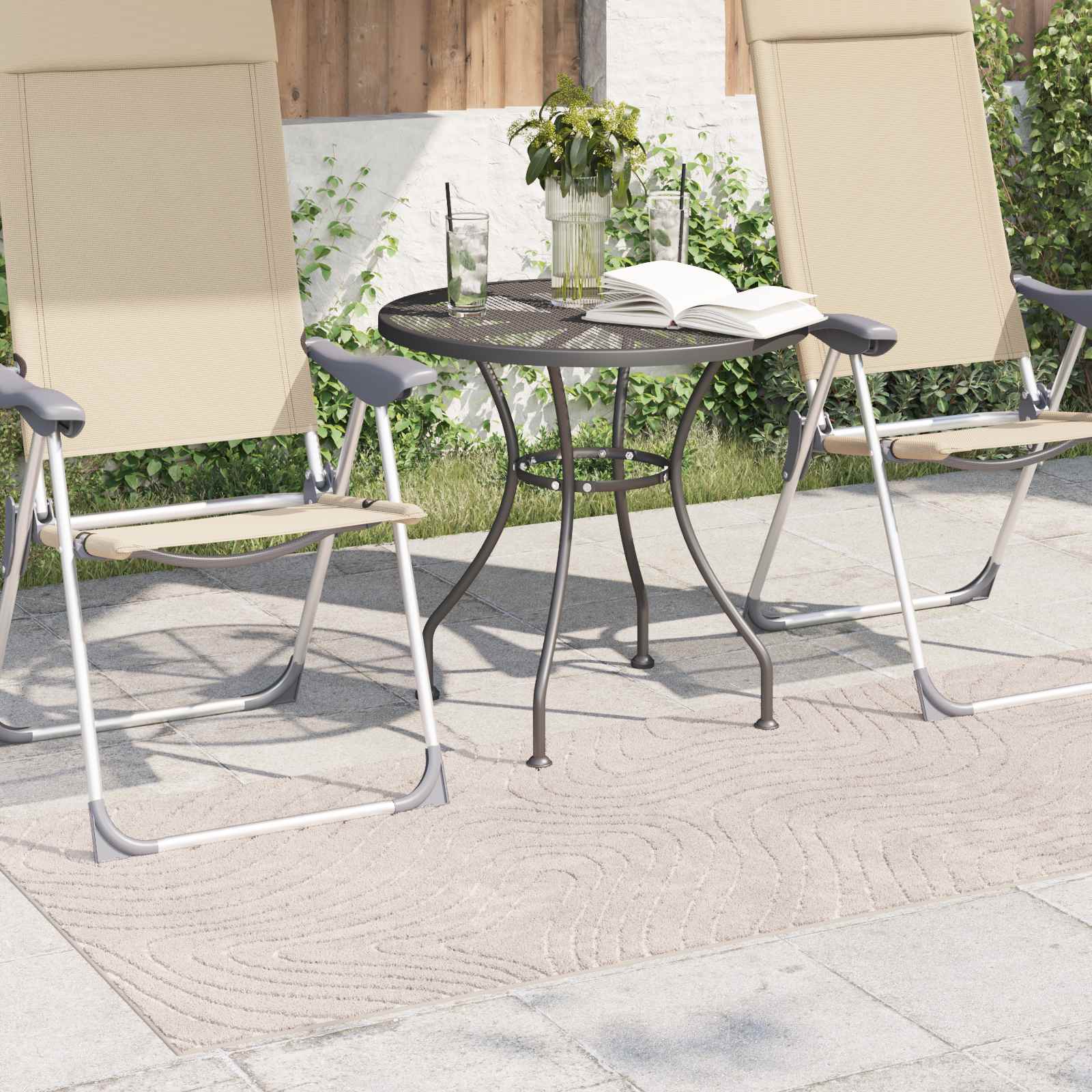Vloerkleden Rechthoekig PALMERAS Beige 80 x 150 cm Polyester – afbeelding 3