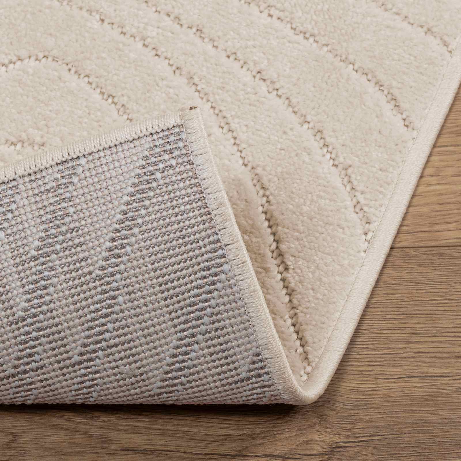 Vloerkleden Rechthoekig PALMERAS Beige 80 x 150 cm Polyester – afbeelding 4