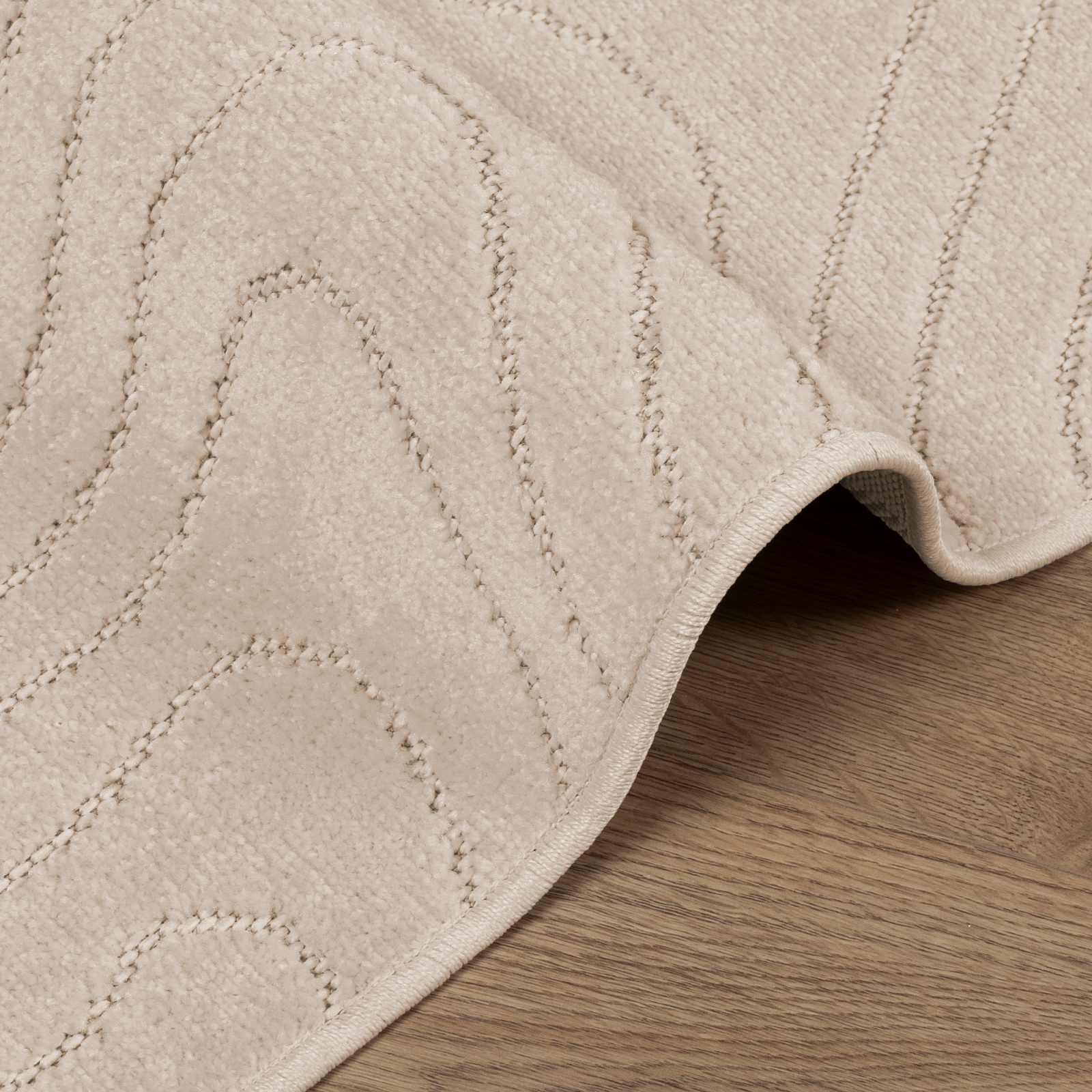Vloerkleden Rechthoekig PALMERAS Beige 80 x 150 cm Polyester – afbeelding 6