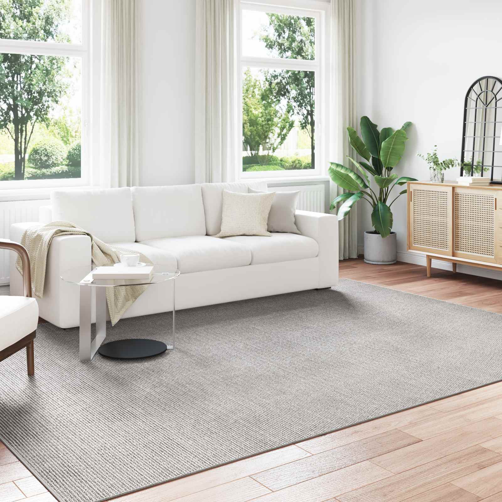 Vloerkleden LUGO Crème en Grijs 240 x 340 cm Polyester