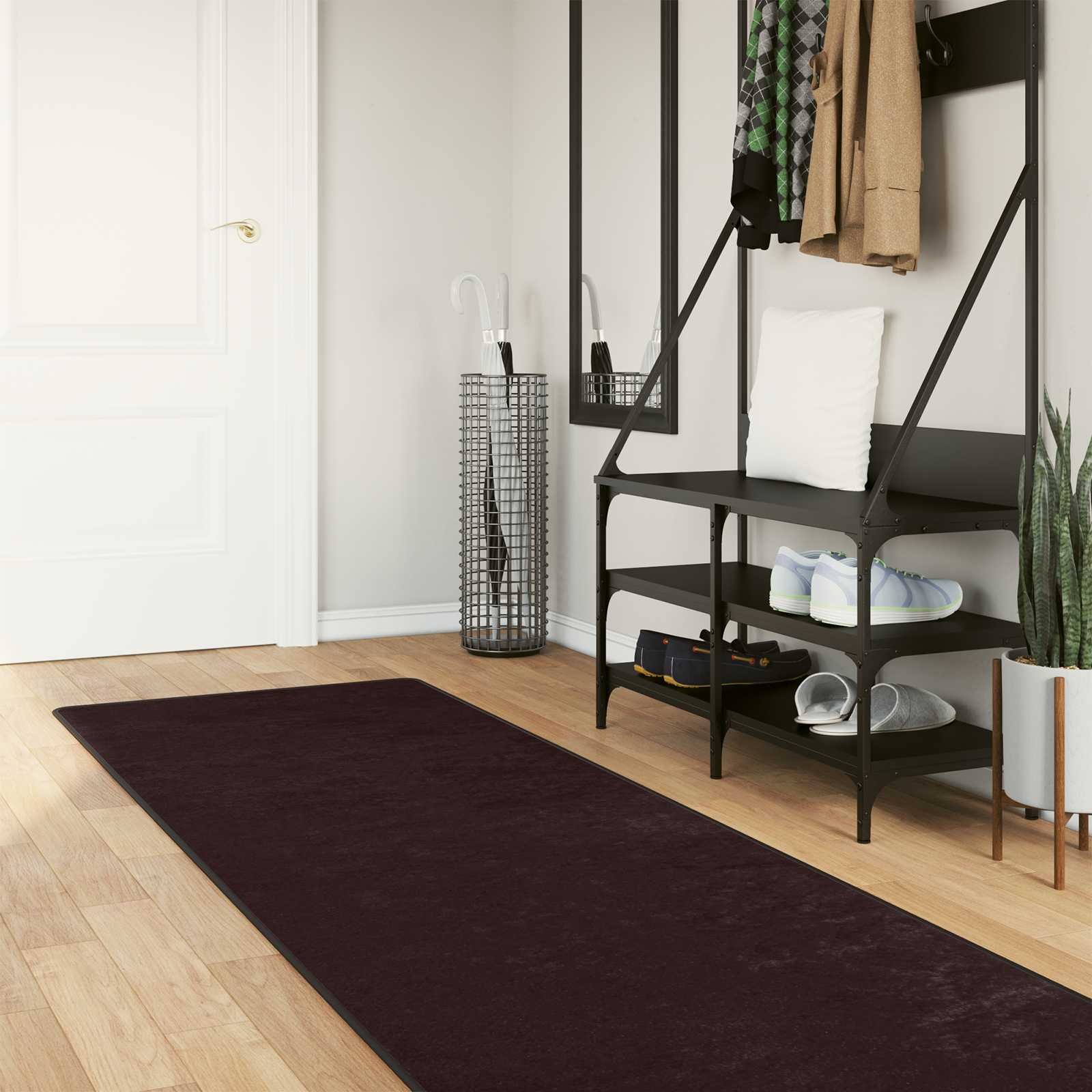 Vloerkleedloper MARSA Antraciet 80 x 400 cm Polyester en PVC