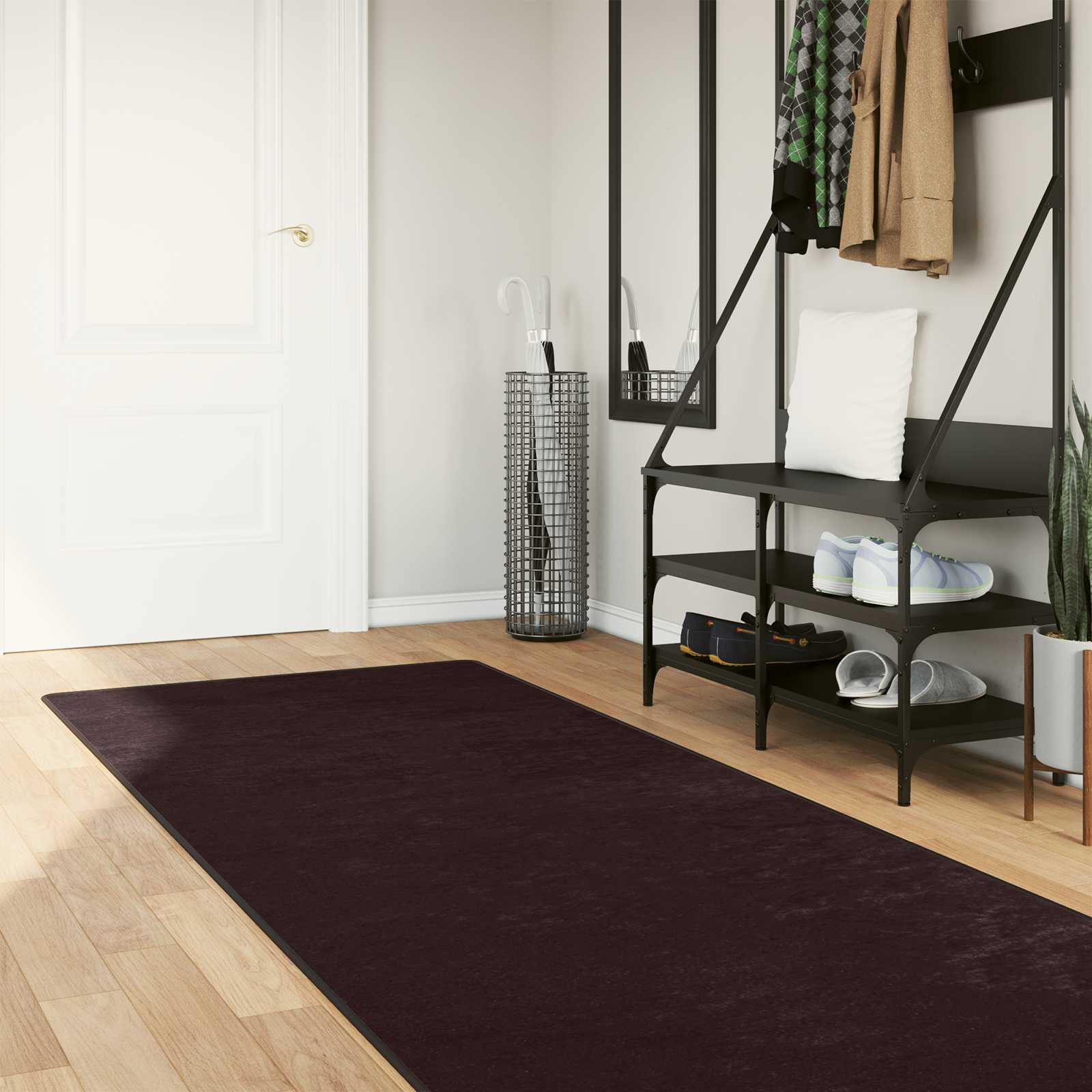 Vloerkleedloper MARSA Antraciet 100 x 350 cm Polyester en PVC