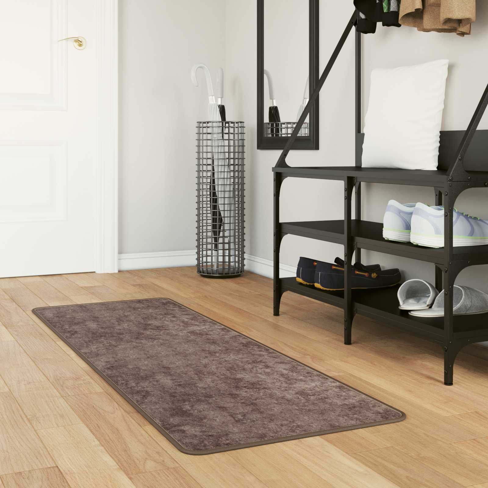 Vloerkleedloper MARSA Grijs 50 x 100 cm Polyester en PVC