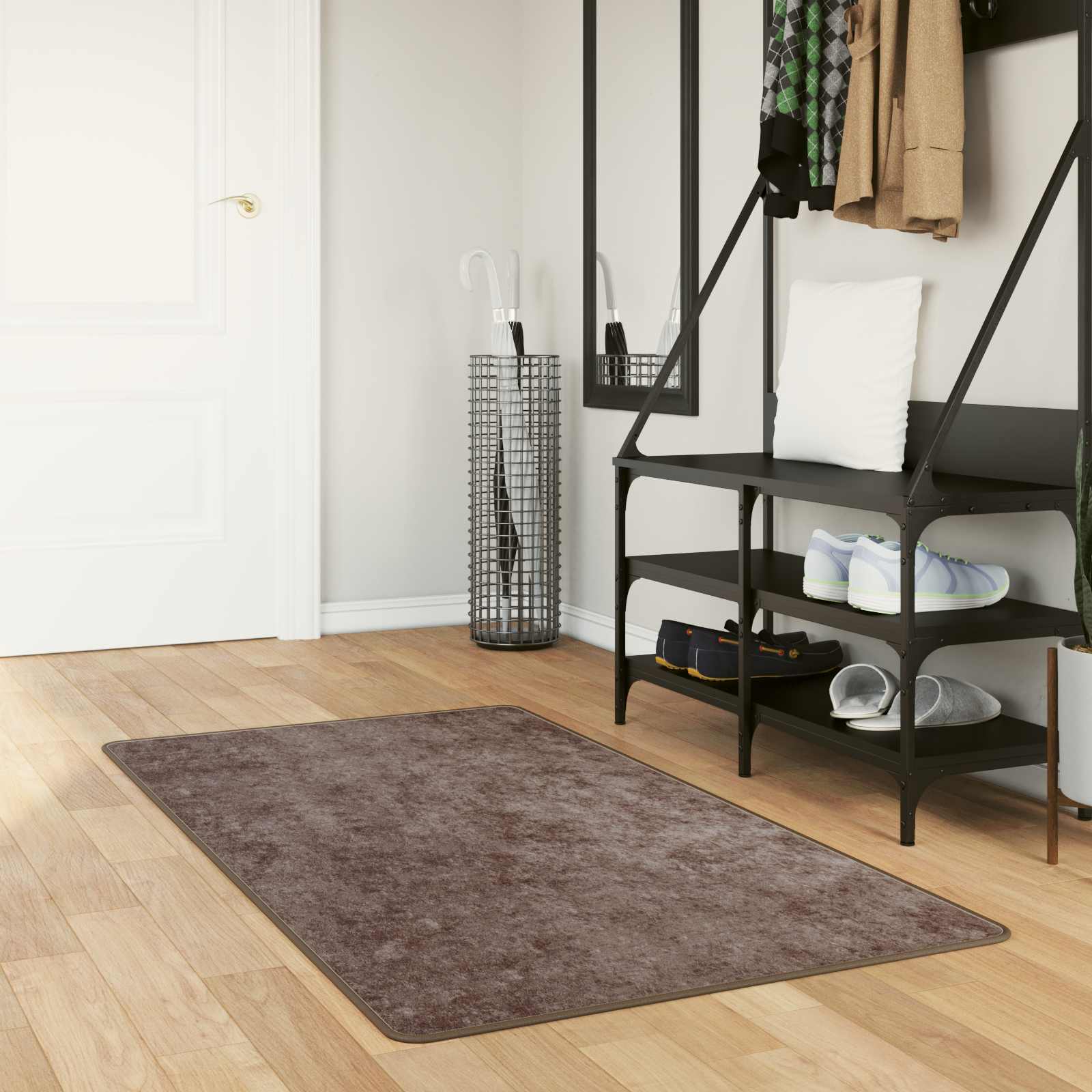 Vloerkleedloper MARSA Grijs 80 x 150 cm Polyester en PVC