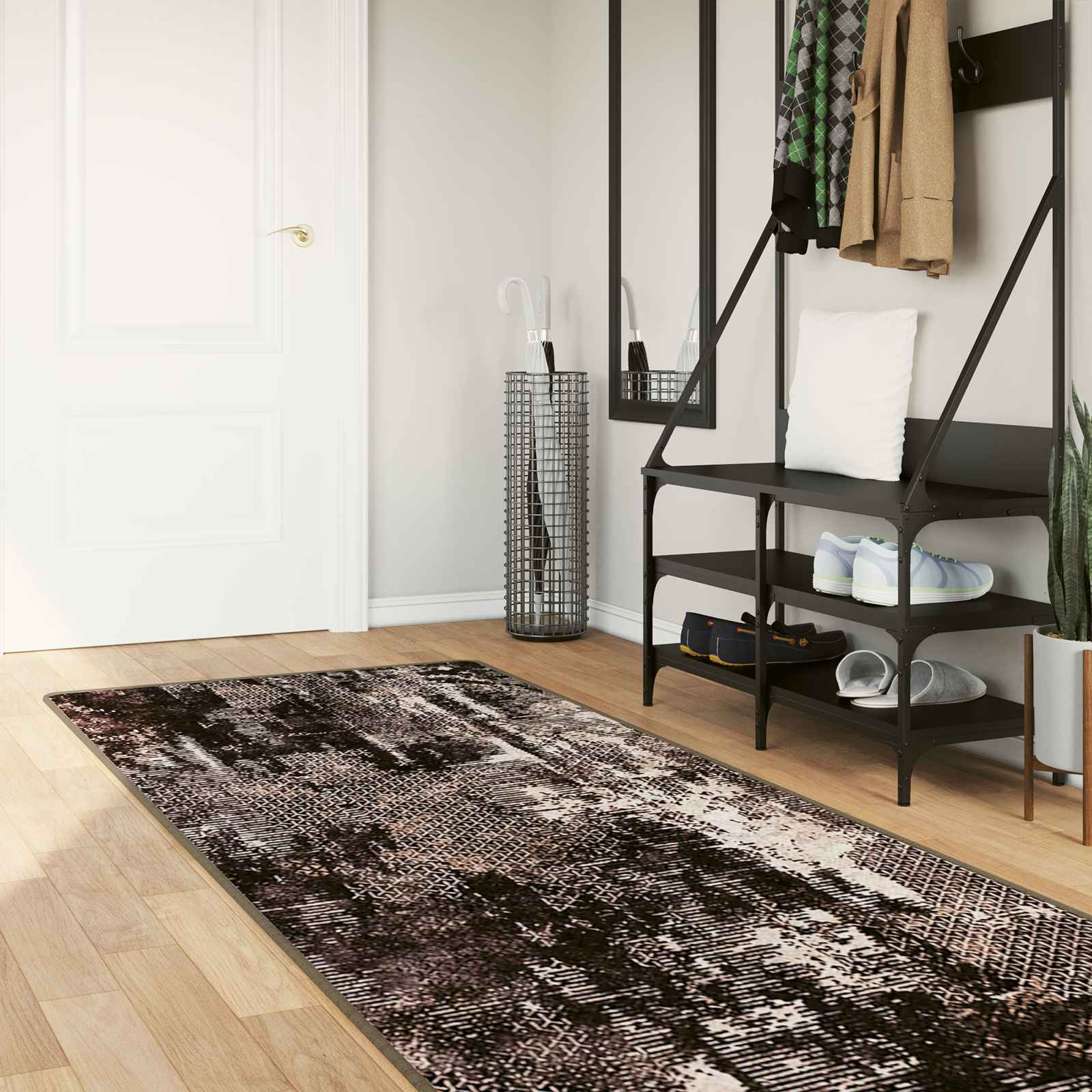 Vloerkleedloper MARSA Zwart 80 x 350 cm Polyester en PVC