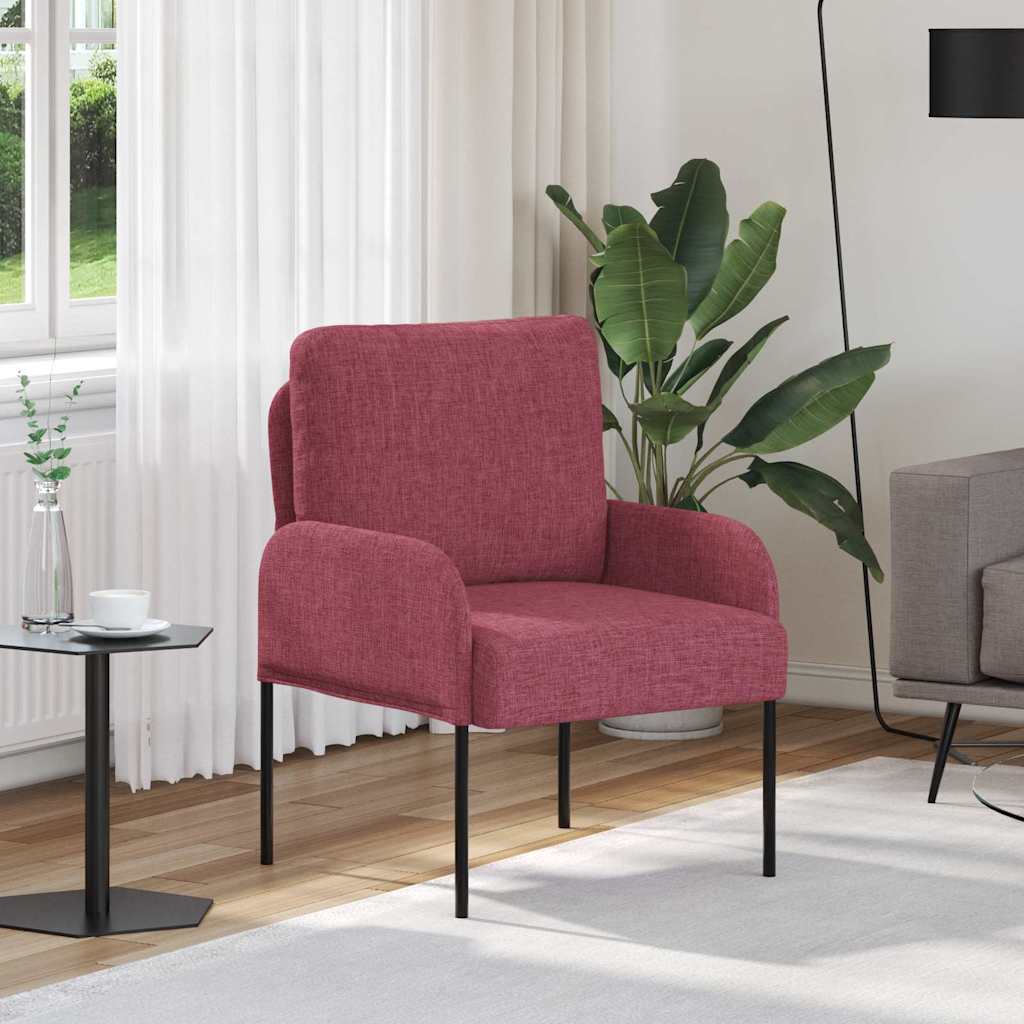 Banken met kussen 55cm Wijnrood Multiplex – afbeelding 1