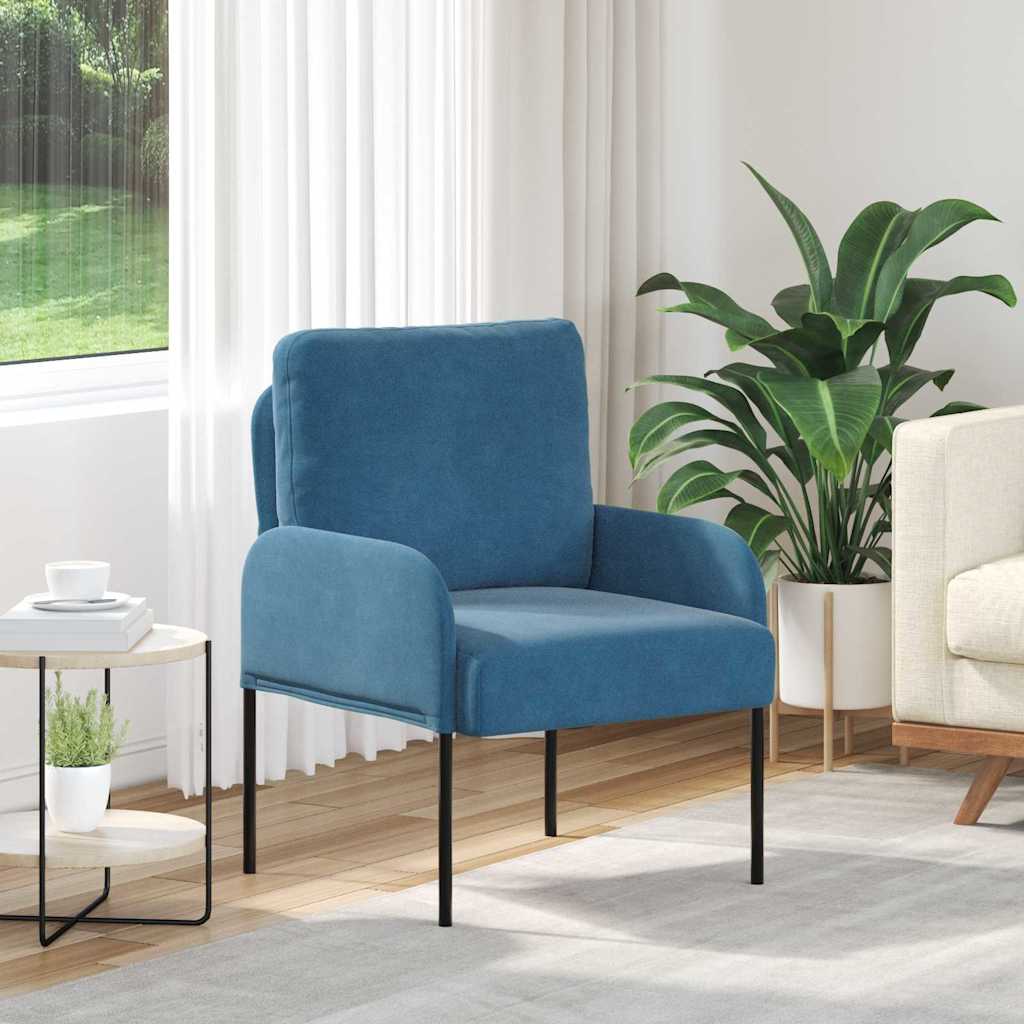 Banken met kussen 55cm Blauw Multiplex