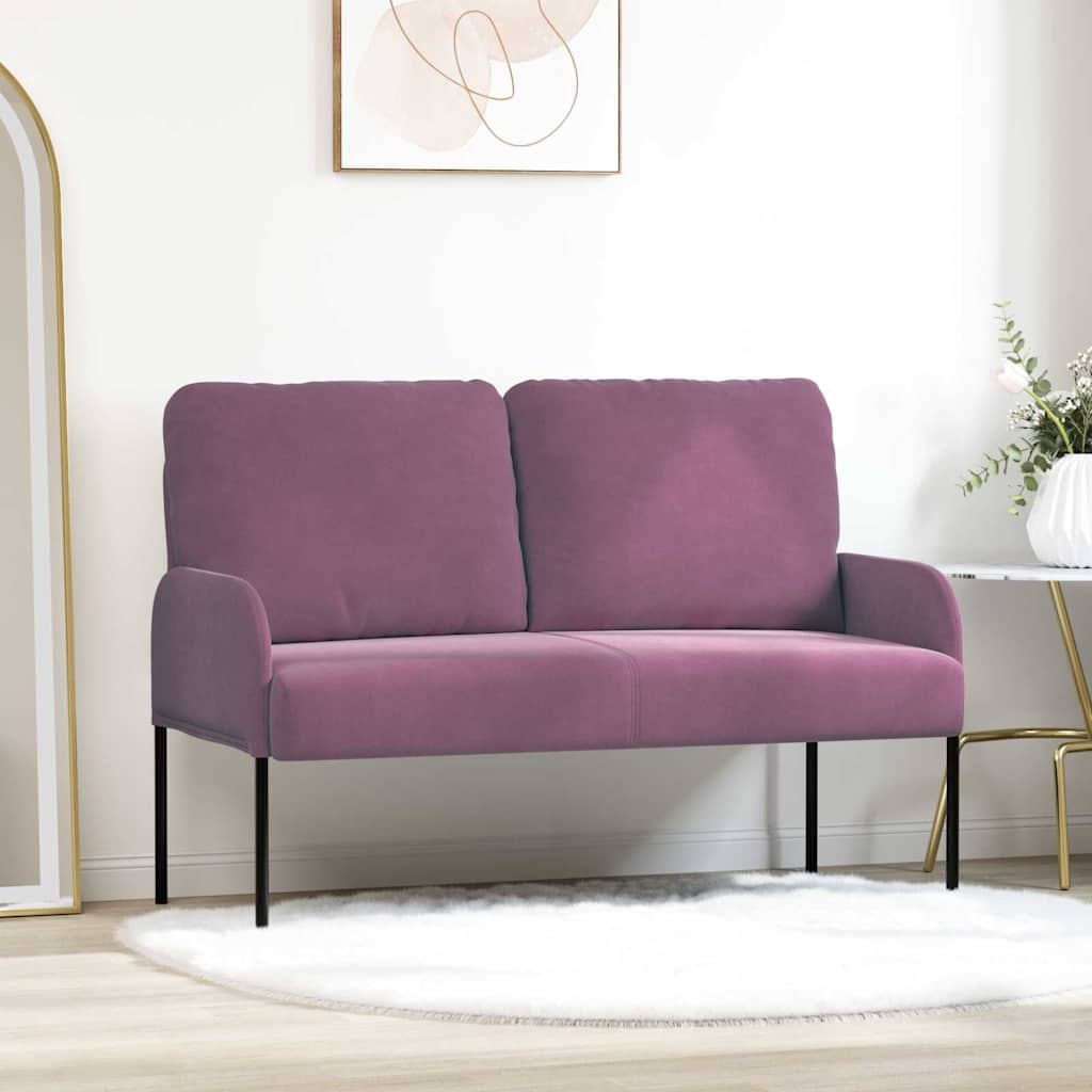 Banken met kussen 110cm Paars Multiplex – afbeelding 1