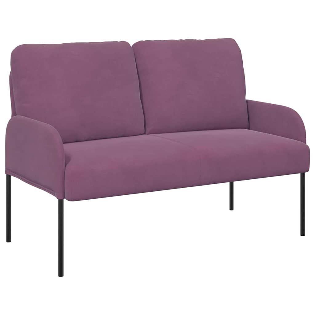 Banken met kussen 110cm Paars Multiplex – afbeelding 2