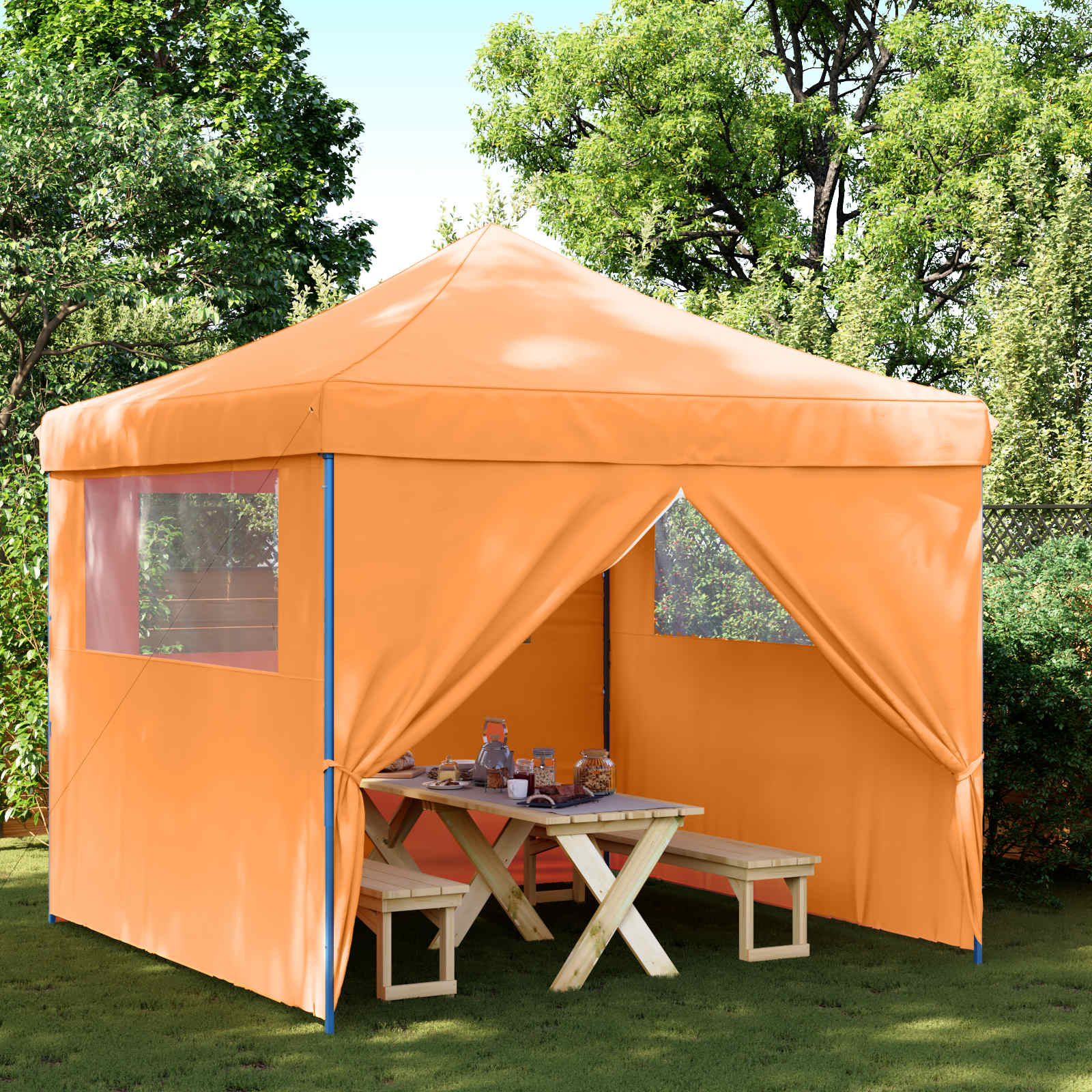 Partytent Oranje 292 x 292 x 315 cm Oxford Stof