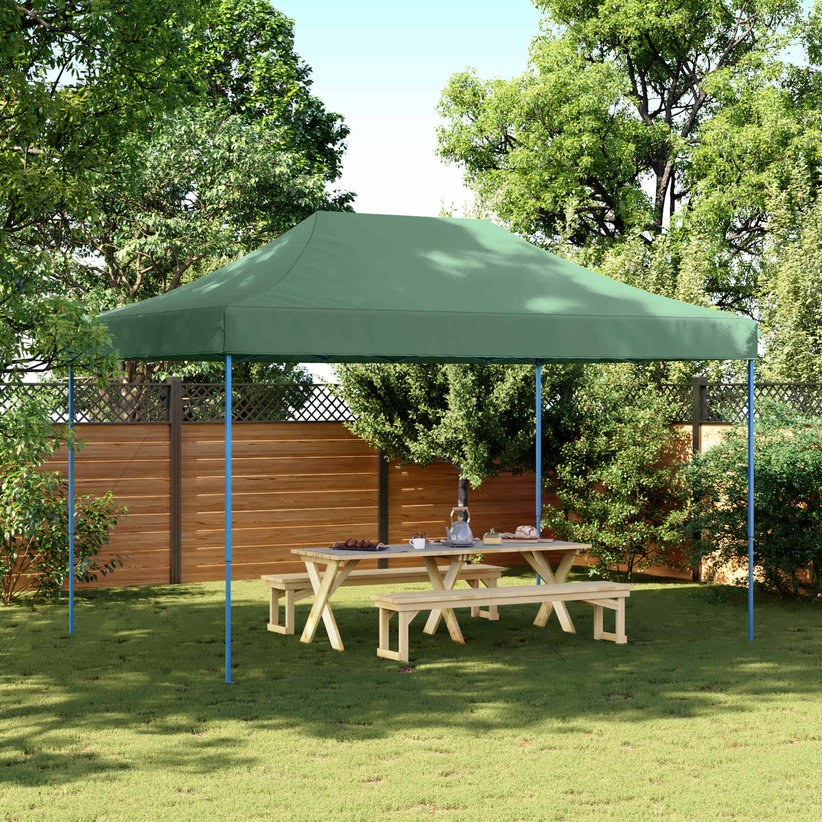 Partytent Groen 292 x 440 x 315 cm Oxford Stof