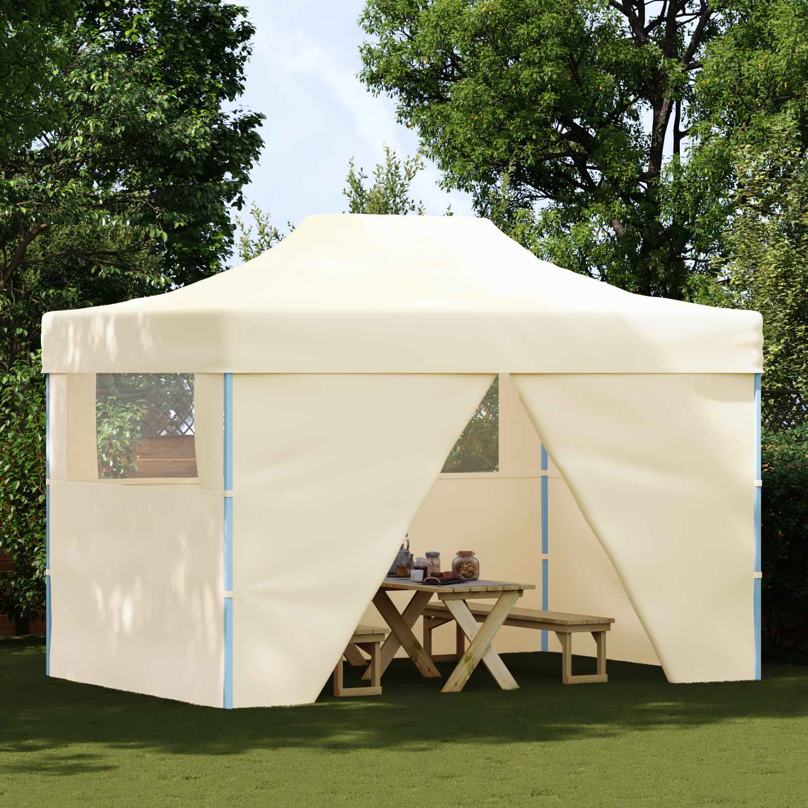 Partytent Crème 291 x 431 x 315 cm Oxford Stof