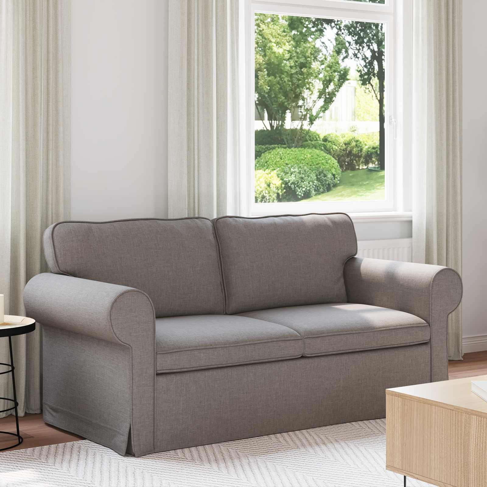 Bank Taupe 175 x 82 x 80 cm Stof