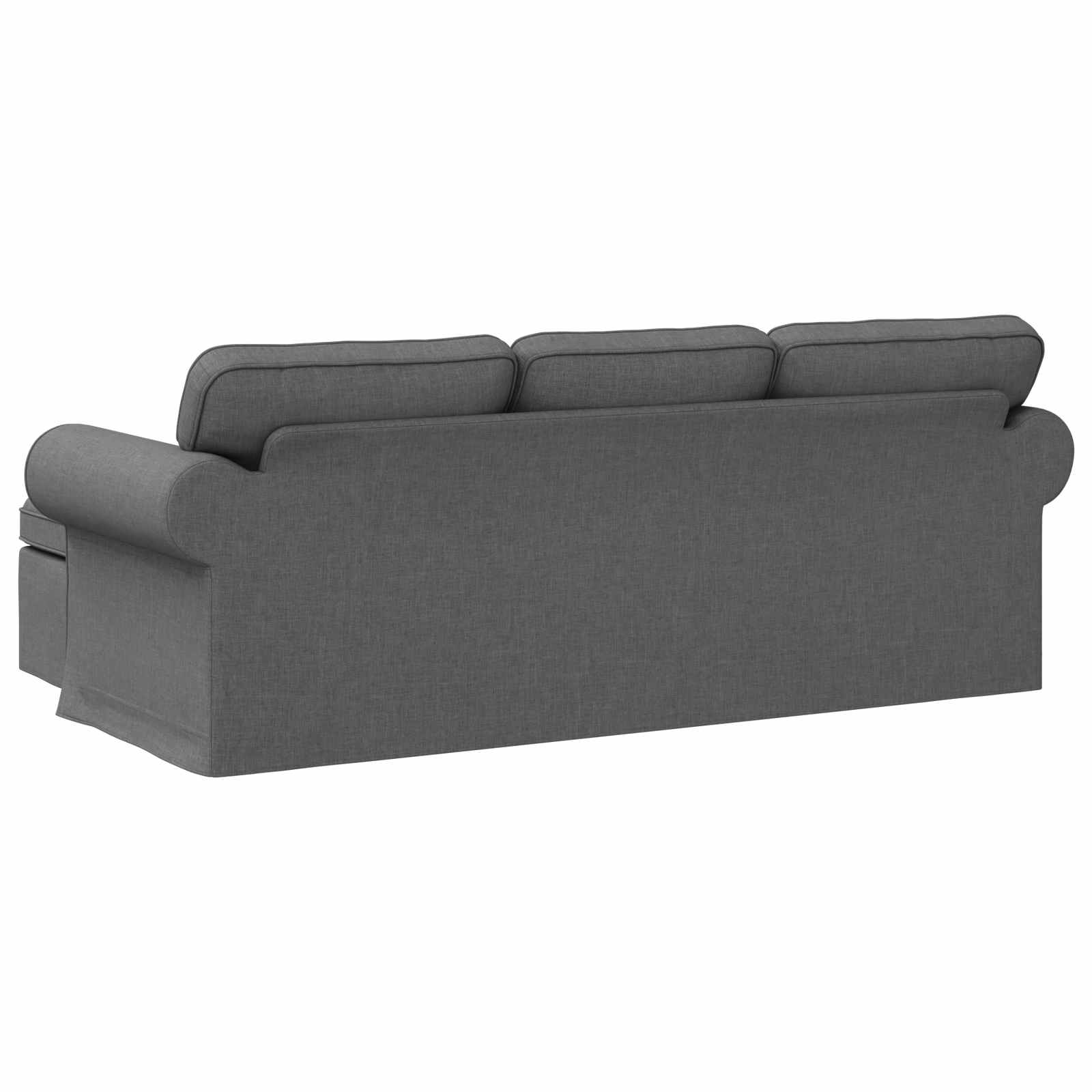 Bank Donkergrijs 215 x 138 x 80 cm Stof – afbeelding 6