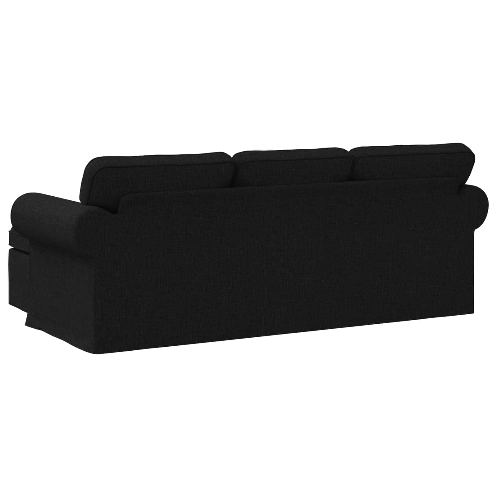 Bank Zwart 215 x 138 x 80 cm Stof – afbeelding 6