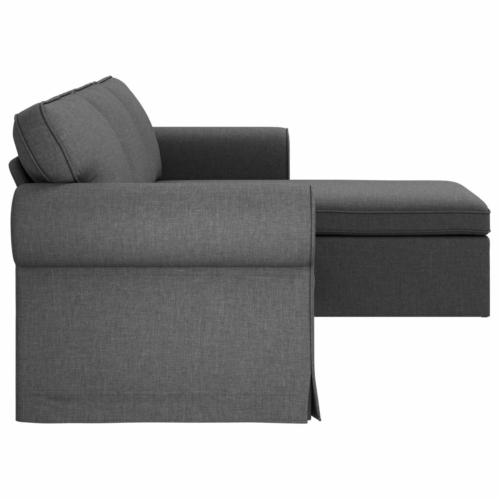 Bank Donkergrijs 245 x 138 x 80 cm Stof – afbeelding 5