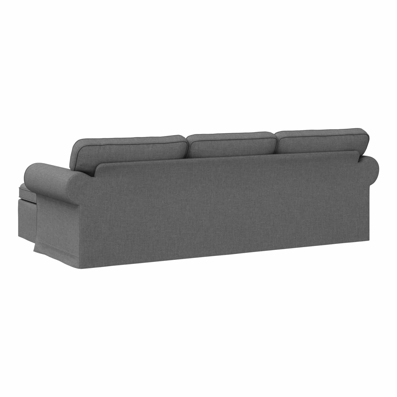 Bank Donkergrijs 245 x 138 x 80 cm Stof – afbeelding 6