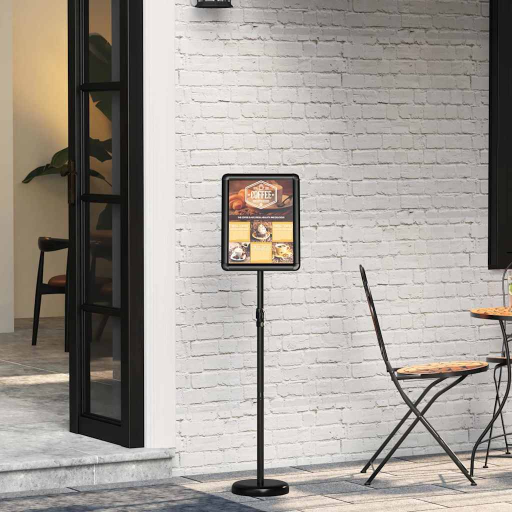 Beurs Displays Zwart 30 x 25 x 128 cm Aluminium