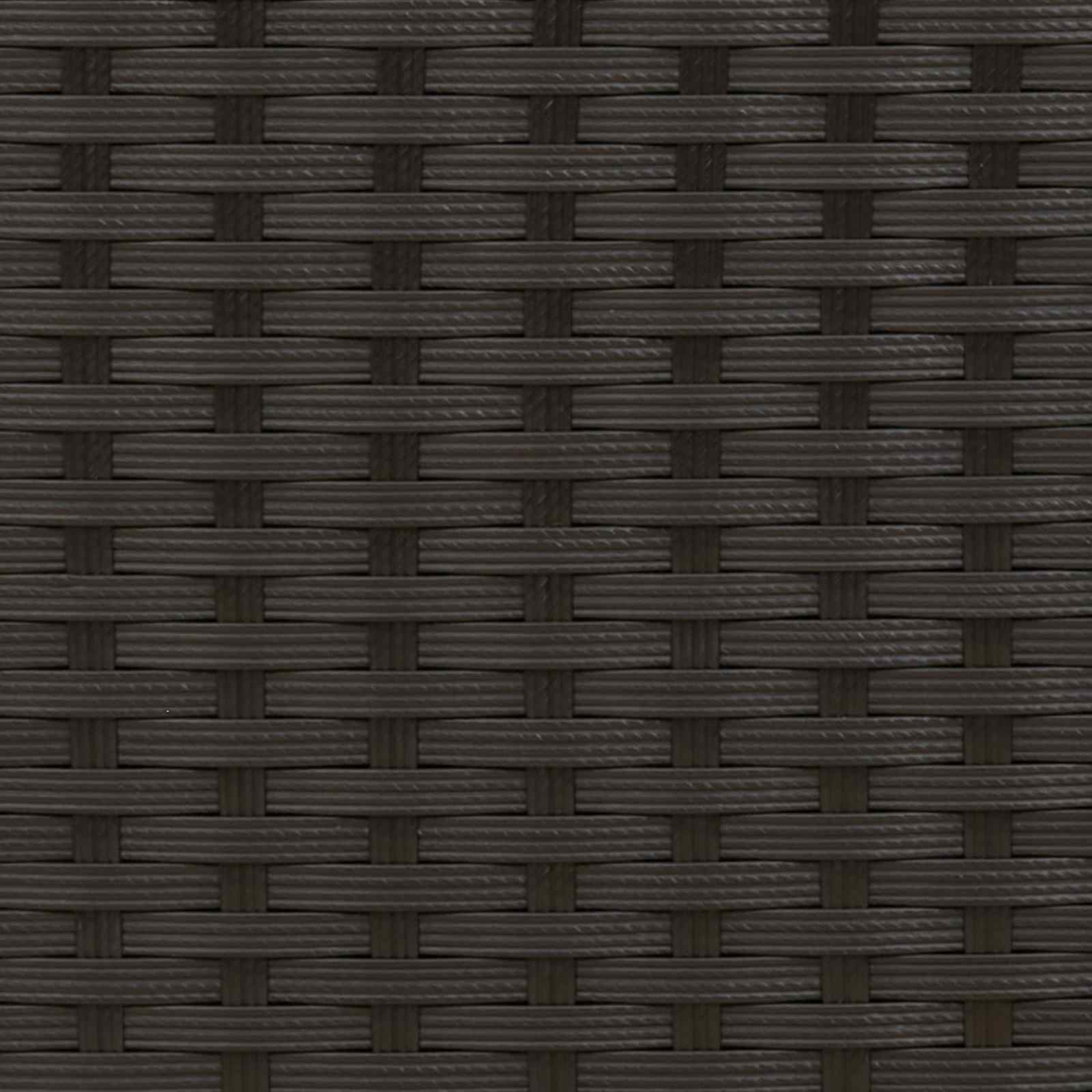 Tuinbank met kussen Zwart 107 x 61 x 80 cm poly rattan – afbeelding 9