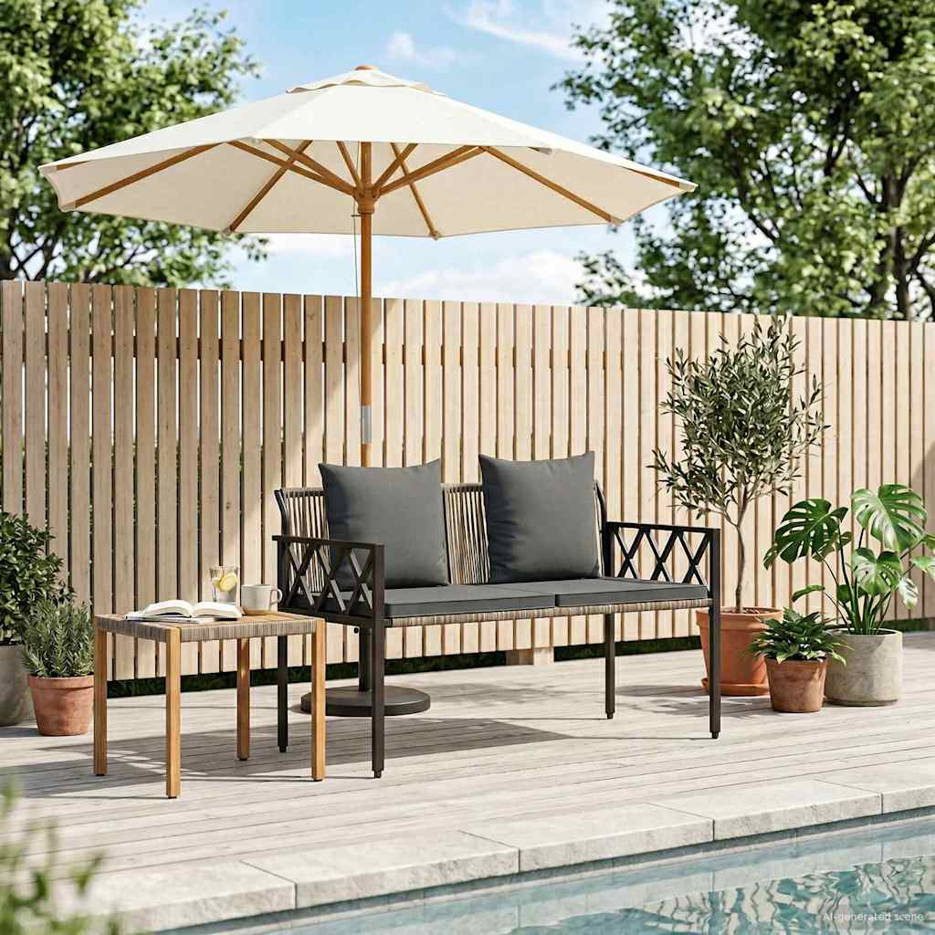 Buitenbanken 2 -Seater 116 x 56 x 75 cm poly rattan