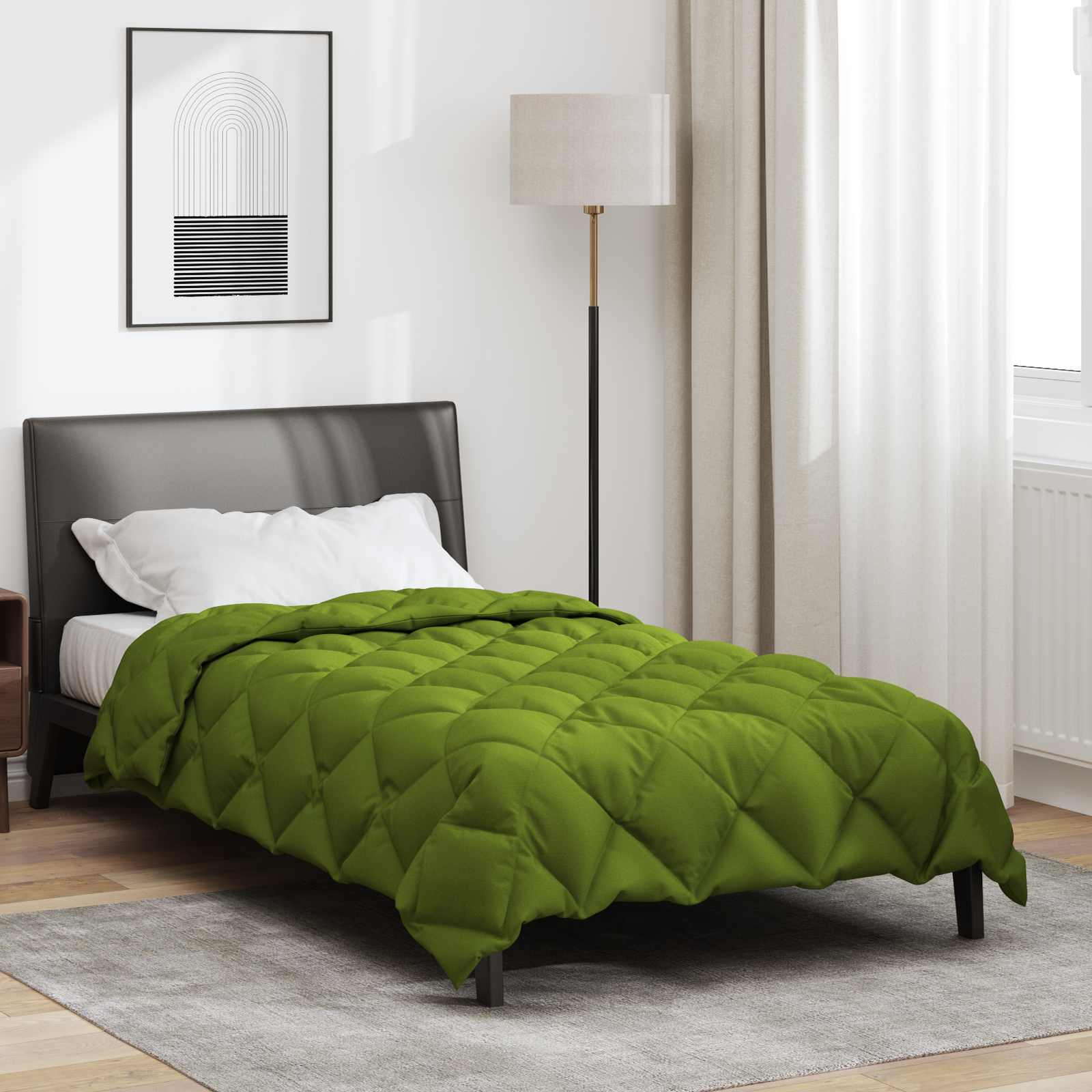 Winter Dekbed Groen 155 x 220 cm Microfiber – afbeelding 1