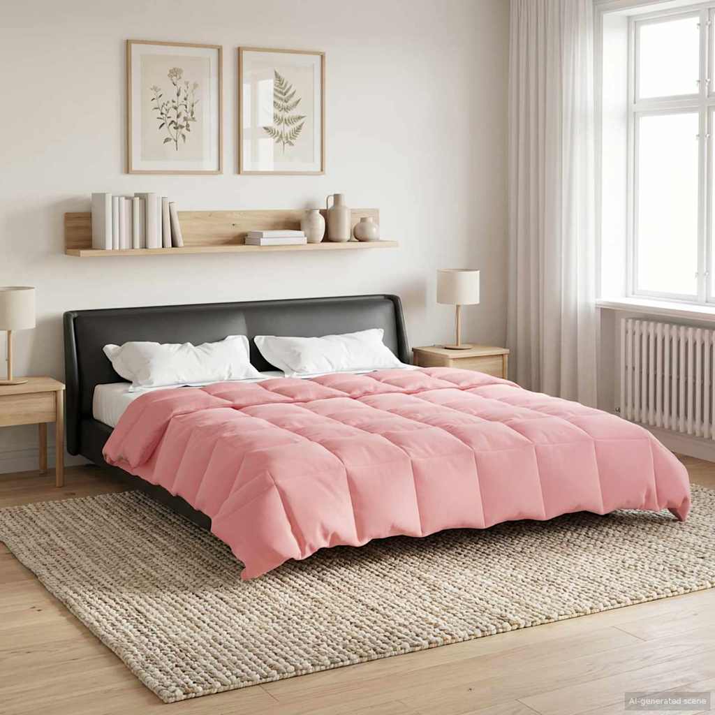 Zomer Dekbed Gekwilt Roze 200 x 220 cm Microfiber – afbeelding 1