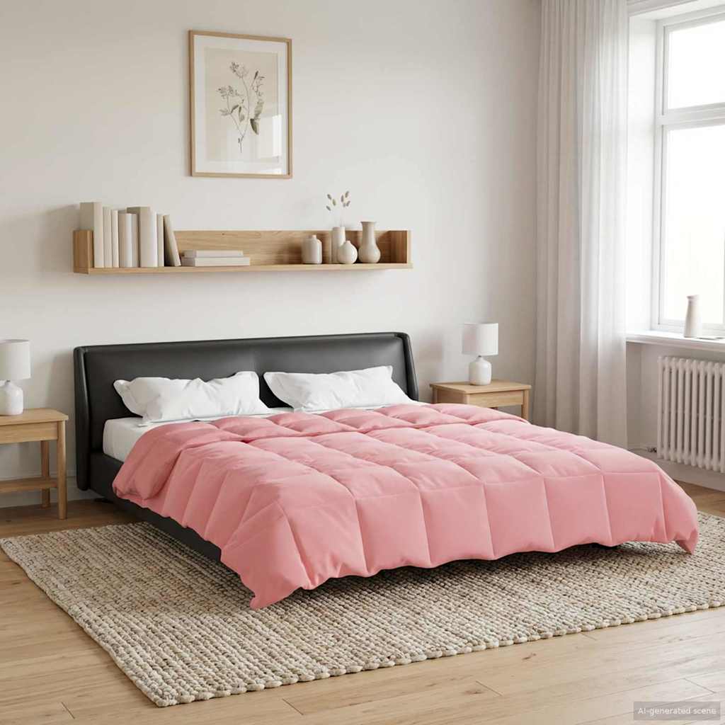 Zomer Dekbed Gekwilt Roze 240 x 260 cm Microfiber – afbeelding 1