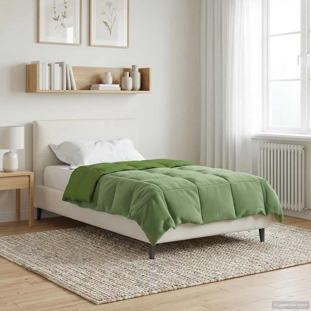 Zomer Dekbed Gekwilt Groen 140 x 220 cm Microfiber – afbeelding 1