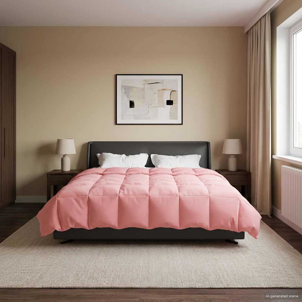Winter Dekbed Gekwilt Roze 220 x 260 cm Microfiber – afbeelding 1