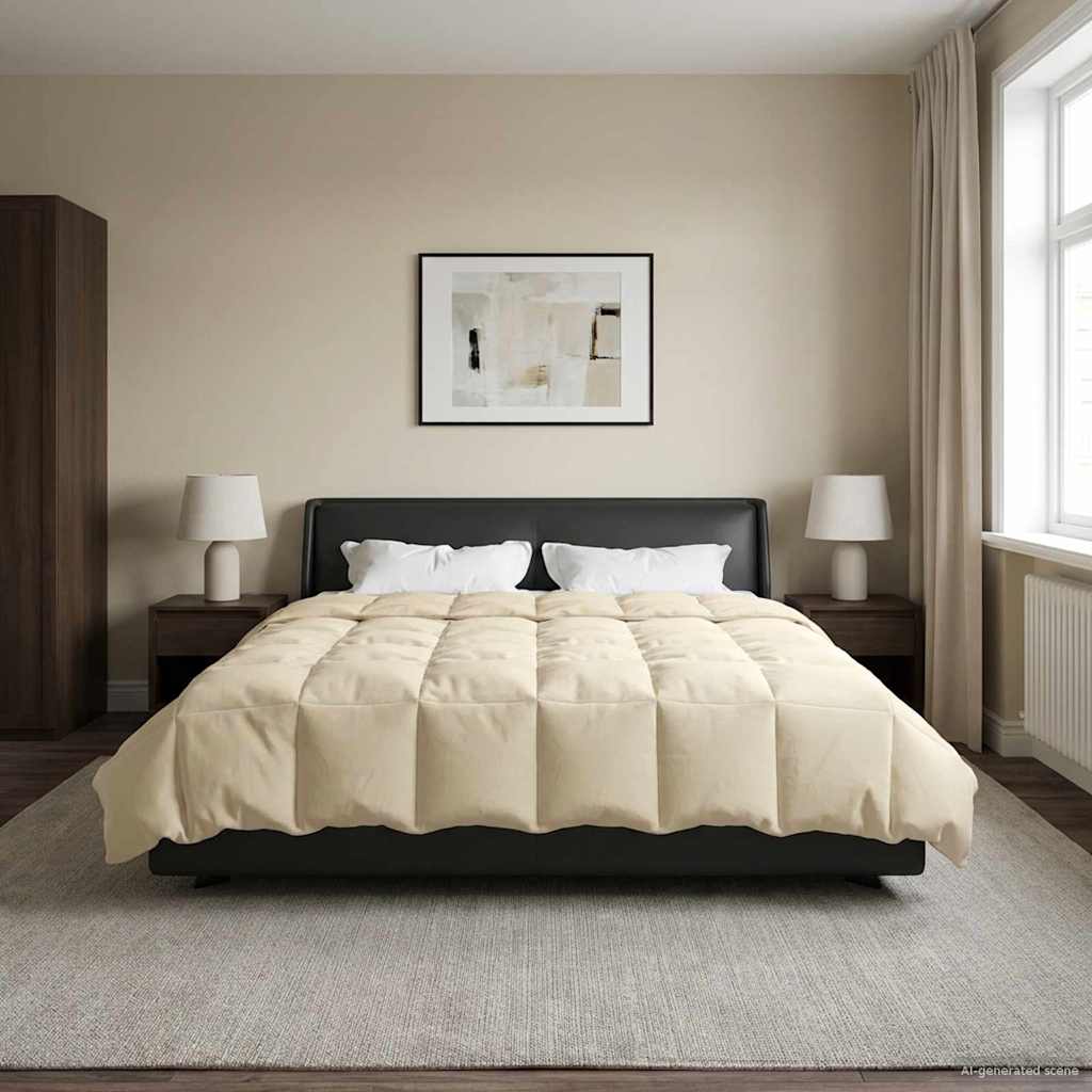 Winter Dekbed Gekwilt Crème 220 x 240 cm Microfiber
