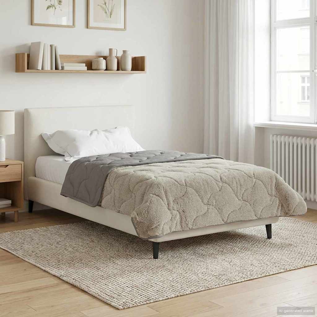 Zomer Dekbed Gekwilt Lichtgrijs 140 x 220 cm – afbeelding 1