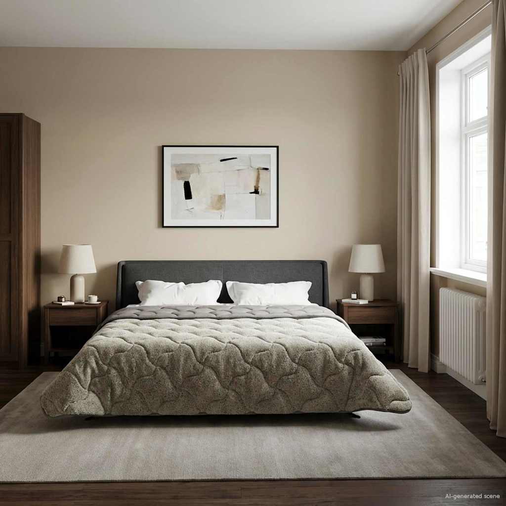 Zomer Dekbed Gekwilt Lichtgrijs 200 x 220 cm – afbeelding 1