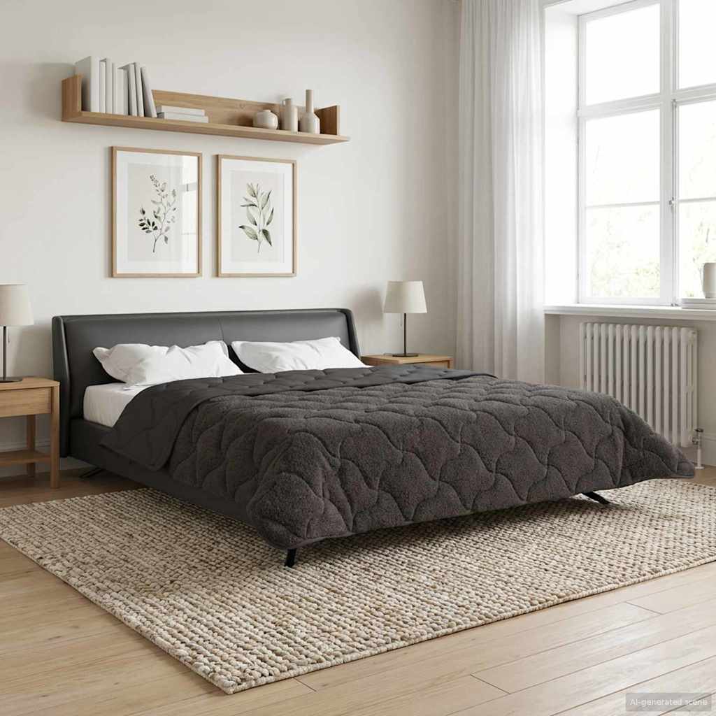 Winter Dekbed Gekwilt Antraciet 200 x 220 cm