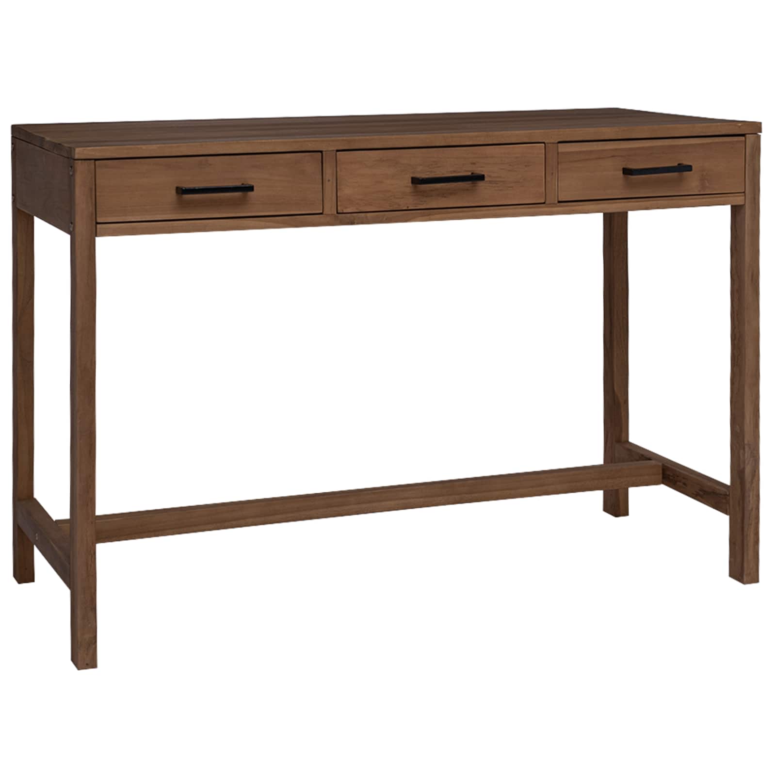 Bureau met lades Naturel Massief Teakhout 110 x 50 x 75 cm