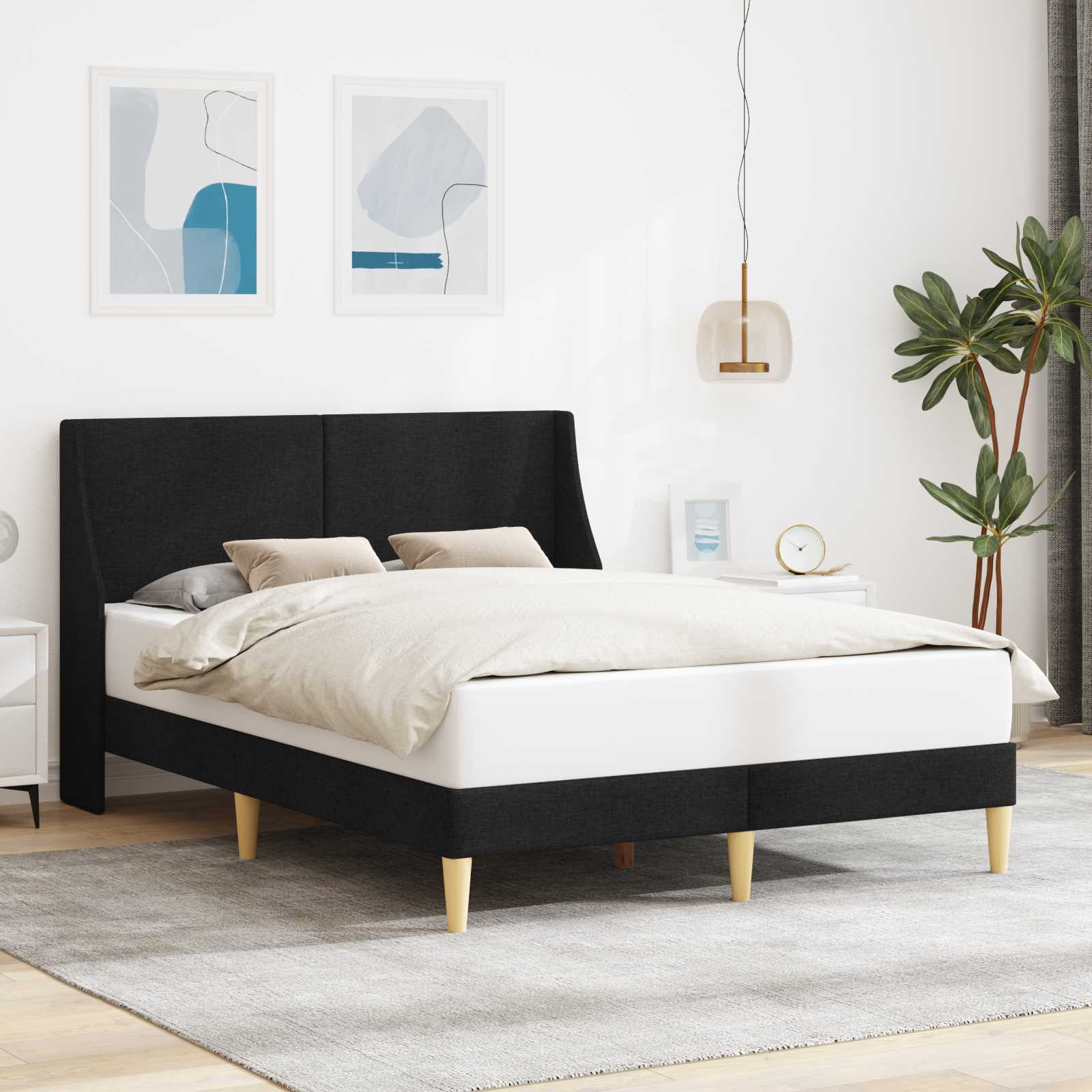 Bedframe met hoofdeinde aansluitplaat