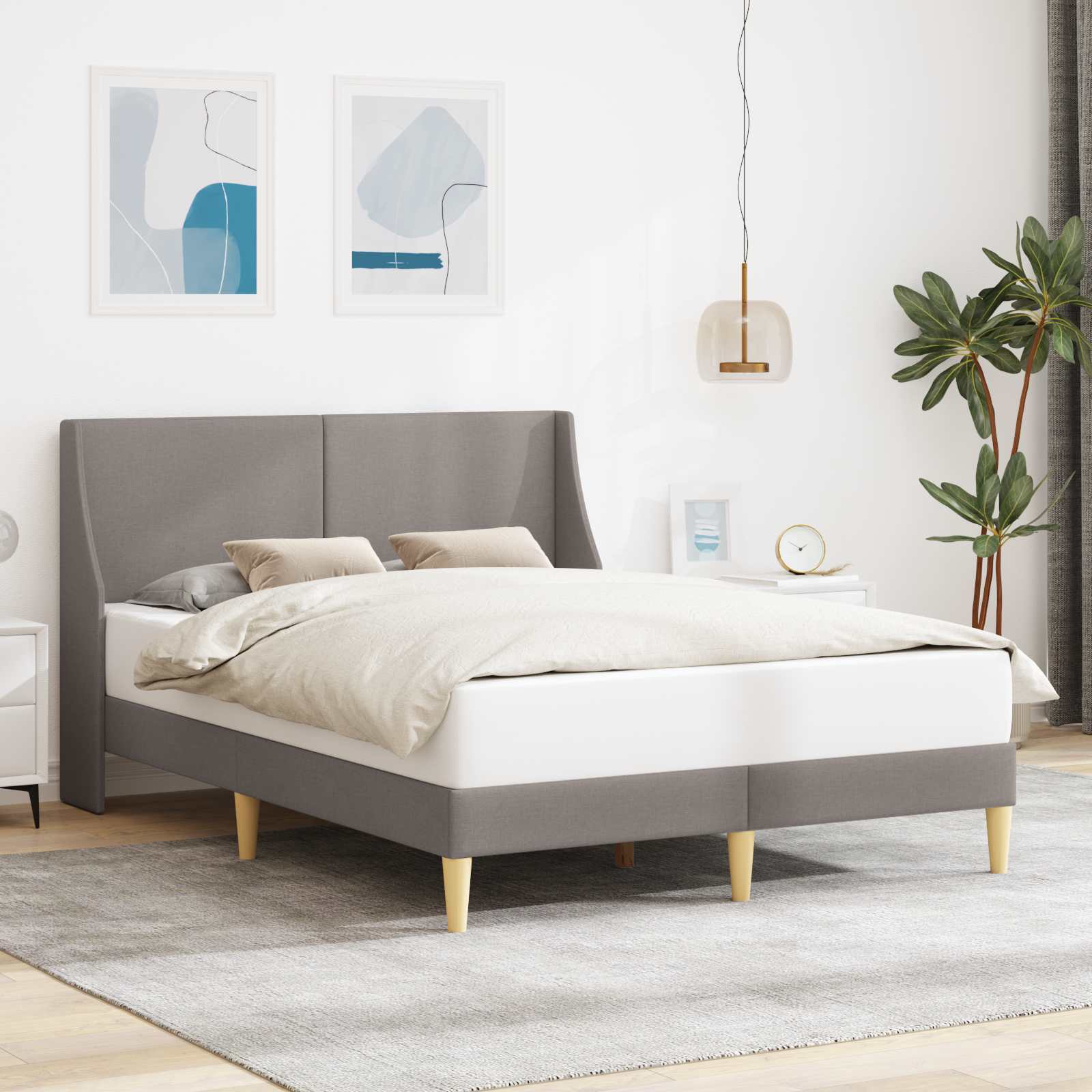Bedframe met hoofdeinde aansluitplaat