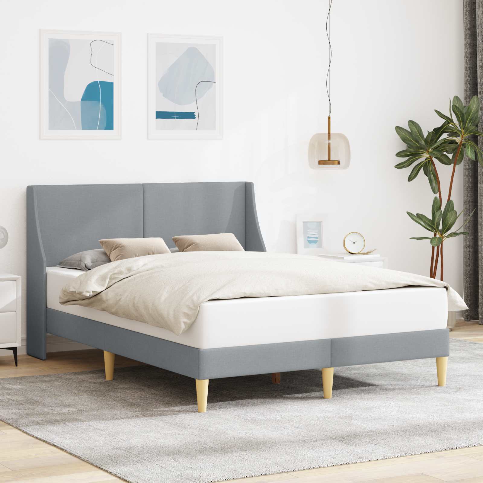 Bedframe met hoofdeinde aansluitplaat