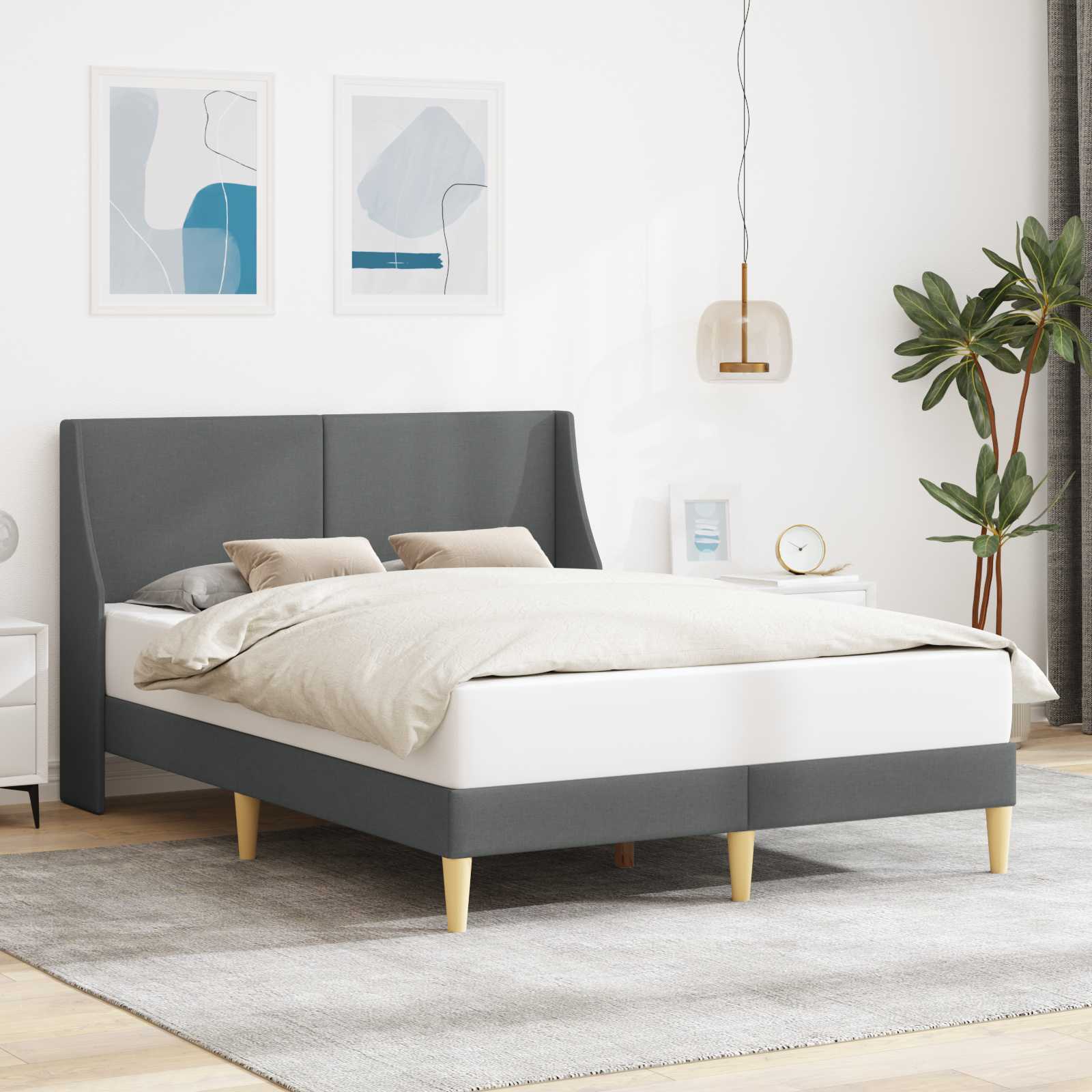 Bedframe met hoofdeinde aansluitplaat