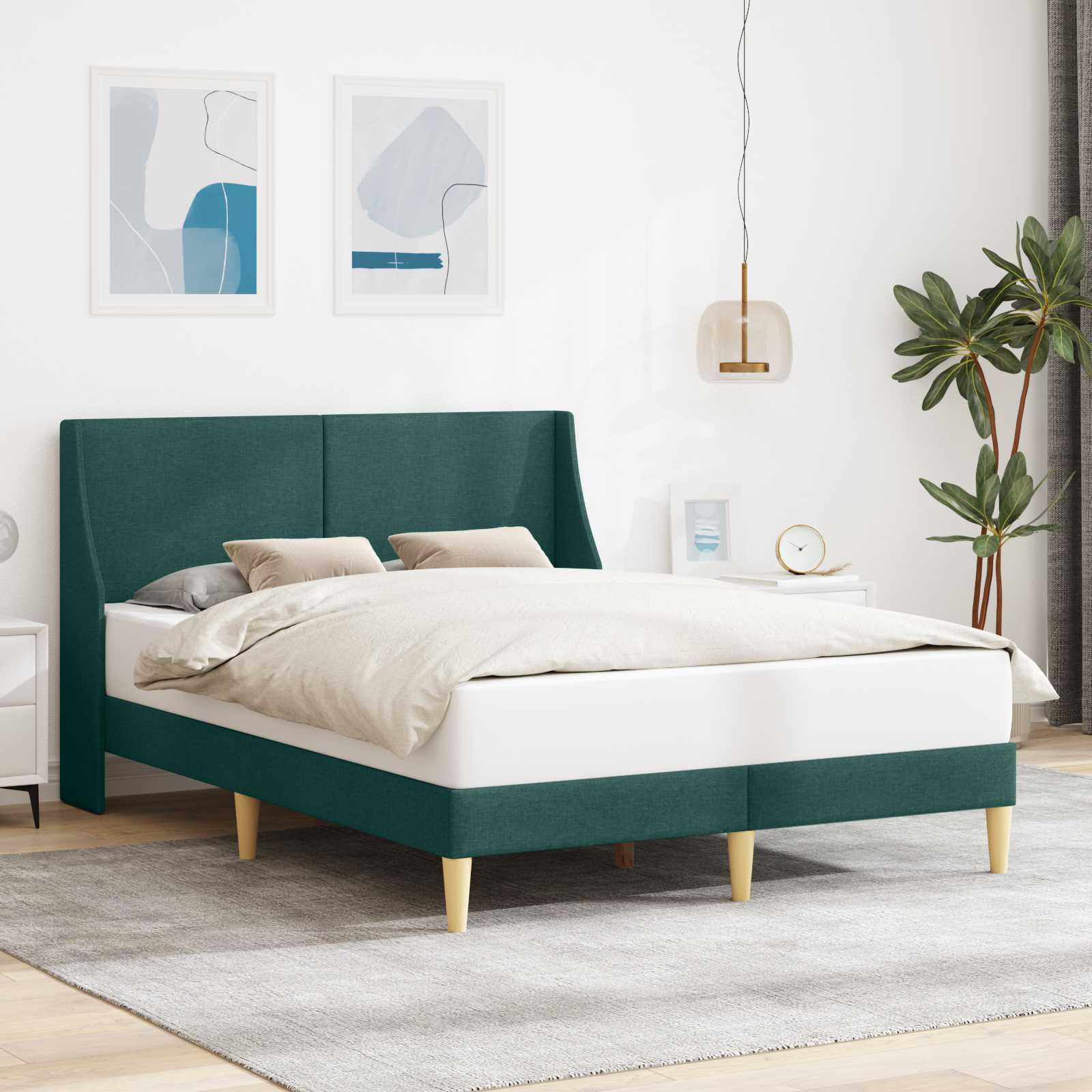 Bedframe met hoofdeinde aansluitplaat