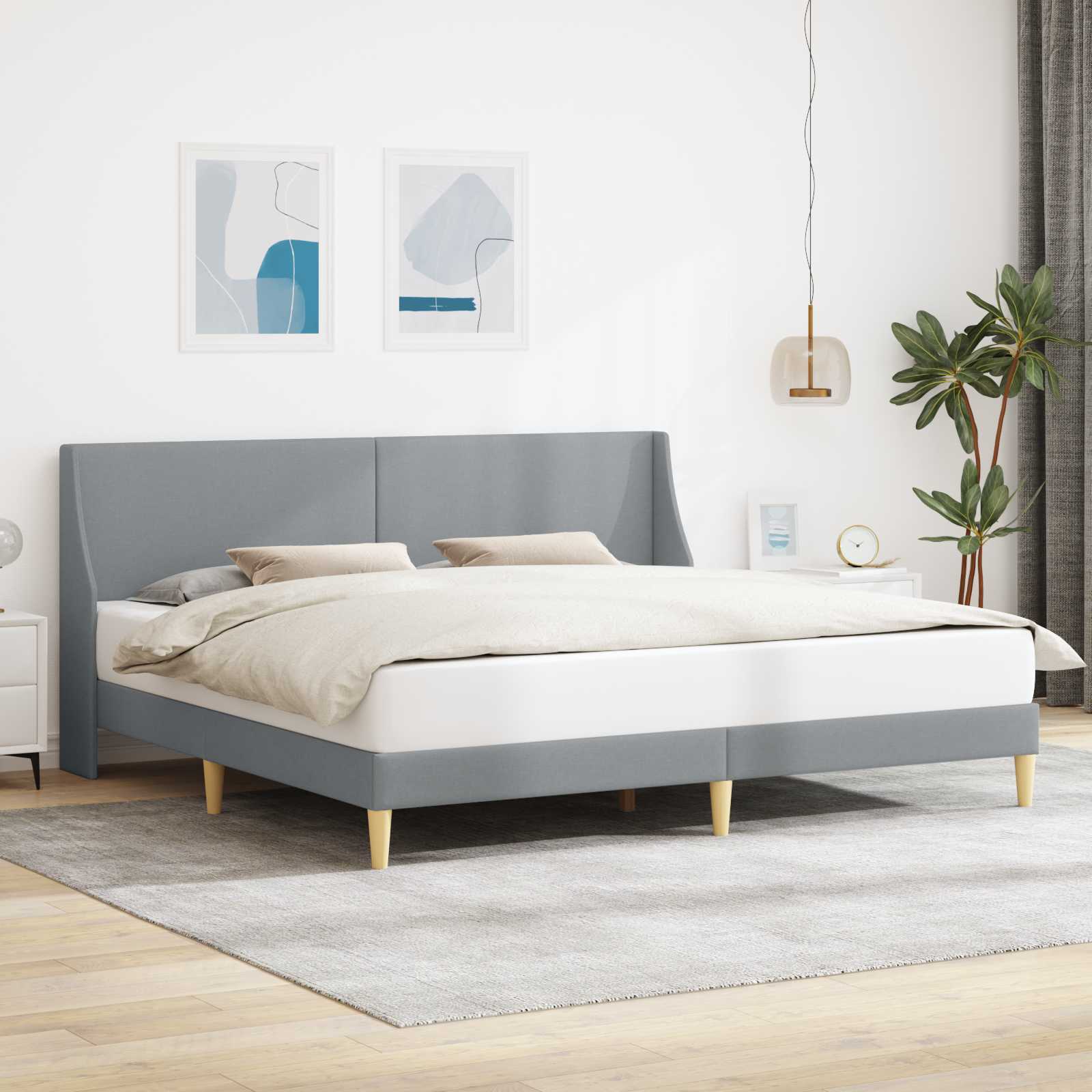 Bedframe met hoofdeinde aansluitplaat