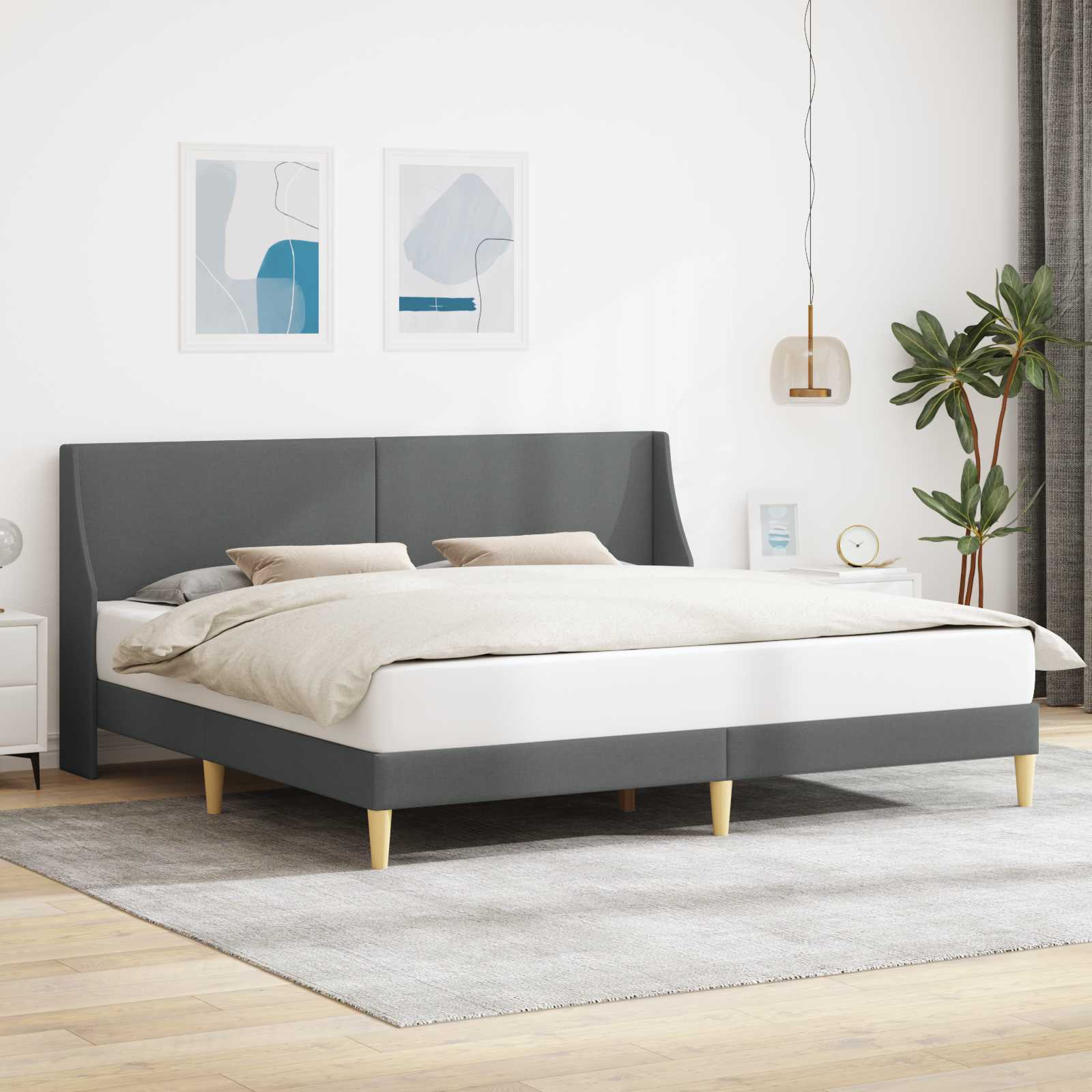 Bedframe met hoofdeinde aansluitplaat