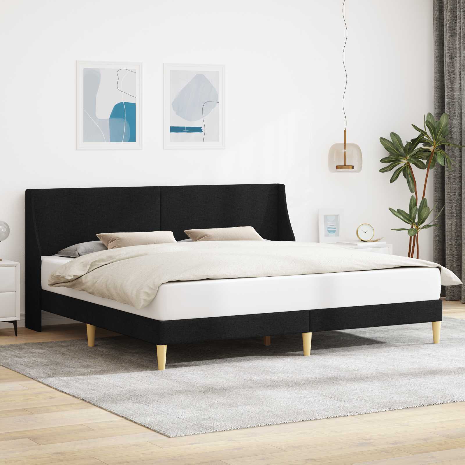 Bedframe met hoofdeinde aansluitplaat